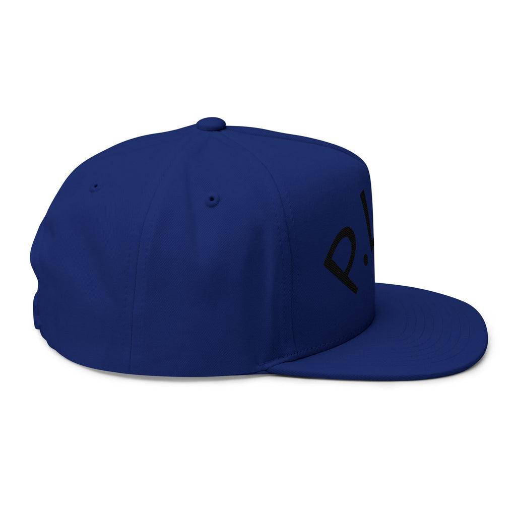 P.L.D. Embroidered Flat Bill Cap