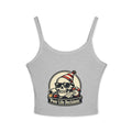 Skull Party Tank Top — "Poor Life Decisions" Graphic Crop