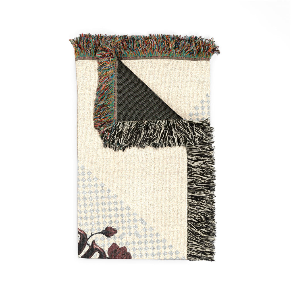 Woven Blanket — "People Like Discussions" Decorative Throw for Living Room & Gifts