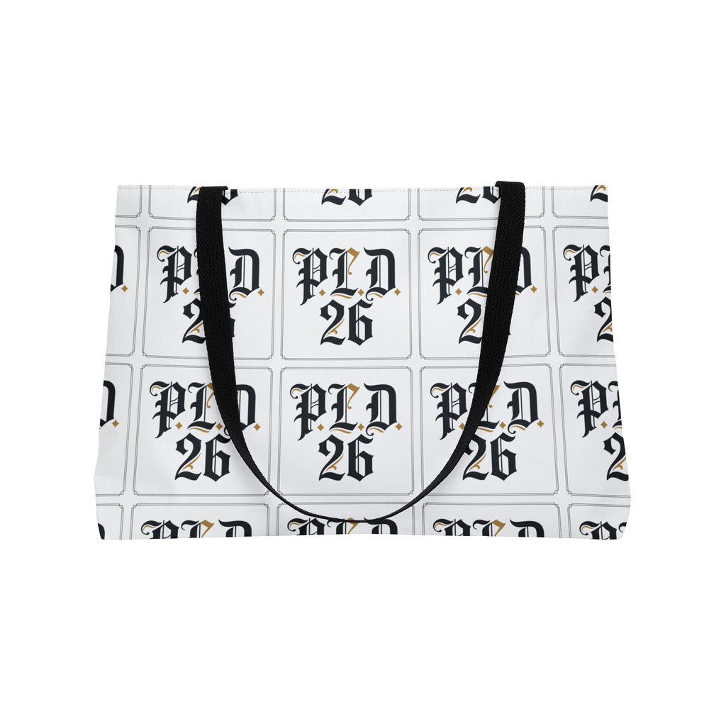 Weekender Tote Bag – PLD 26 Gothic Monogram All-Over Print