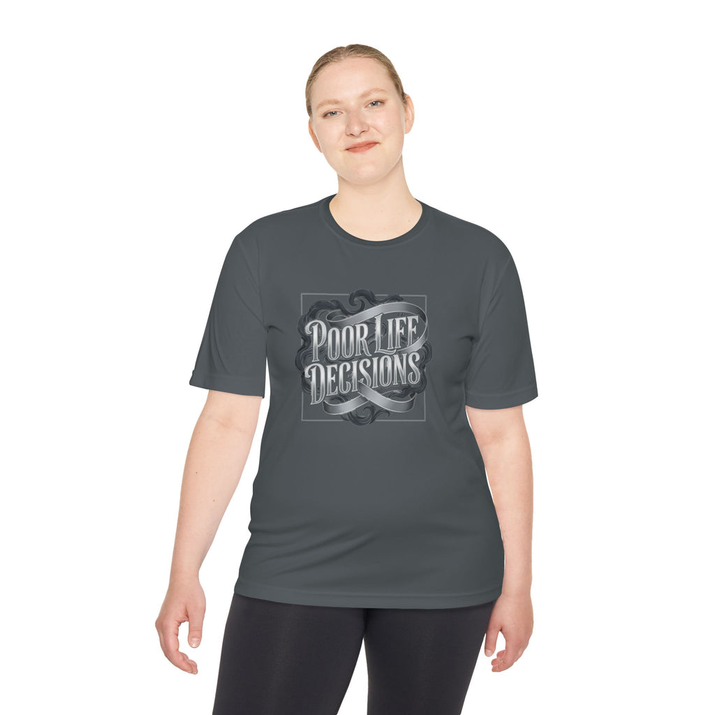 Pouring Decisions Graphic Tee — Retro Script Smoke Design