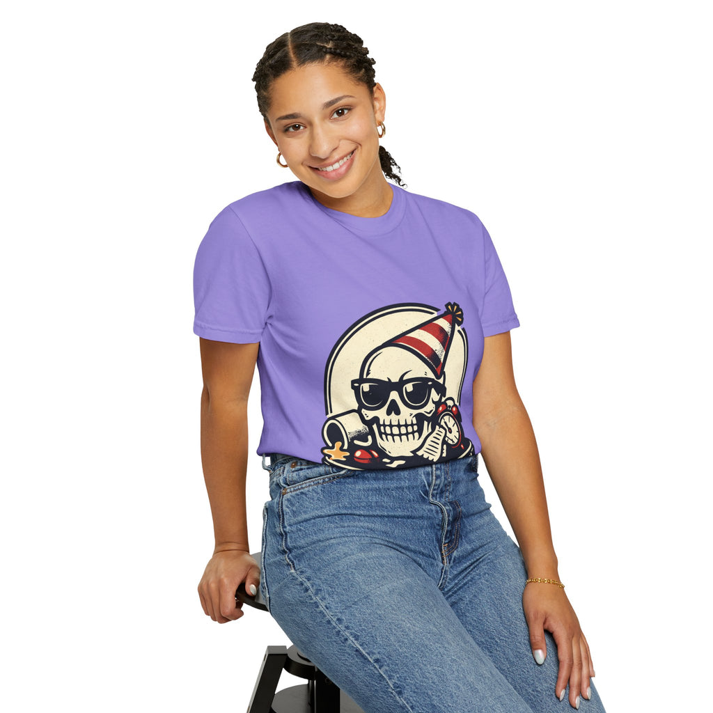 Poor Life Decisions Skull T-Shirt — Funny Party Skull Graphic Tee