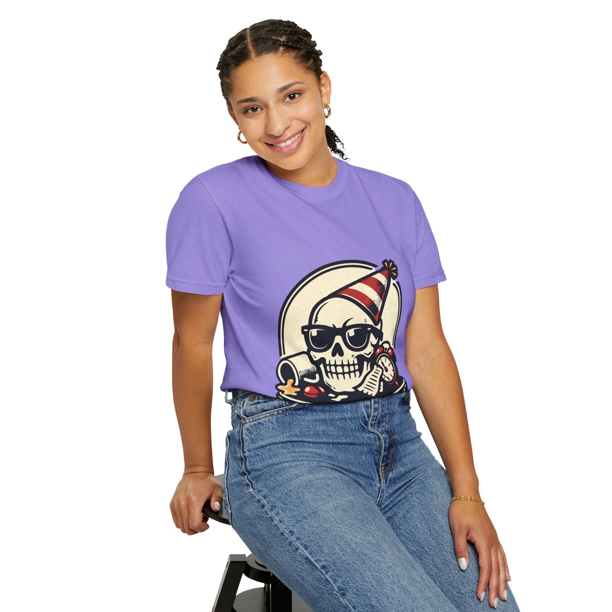 Poor Life Decisions Skull T-Shirt — Funny Party Skull Graphic Tee