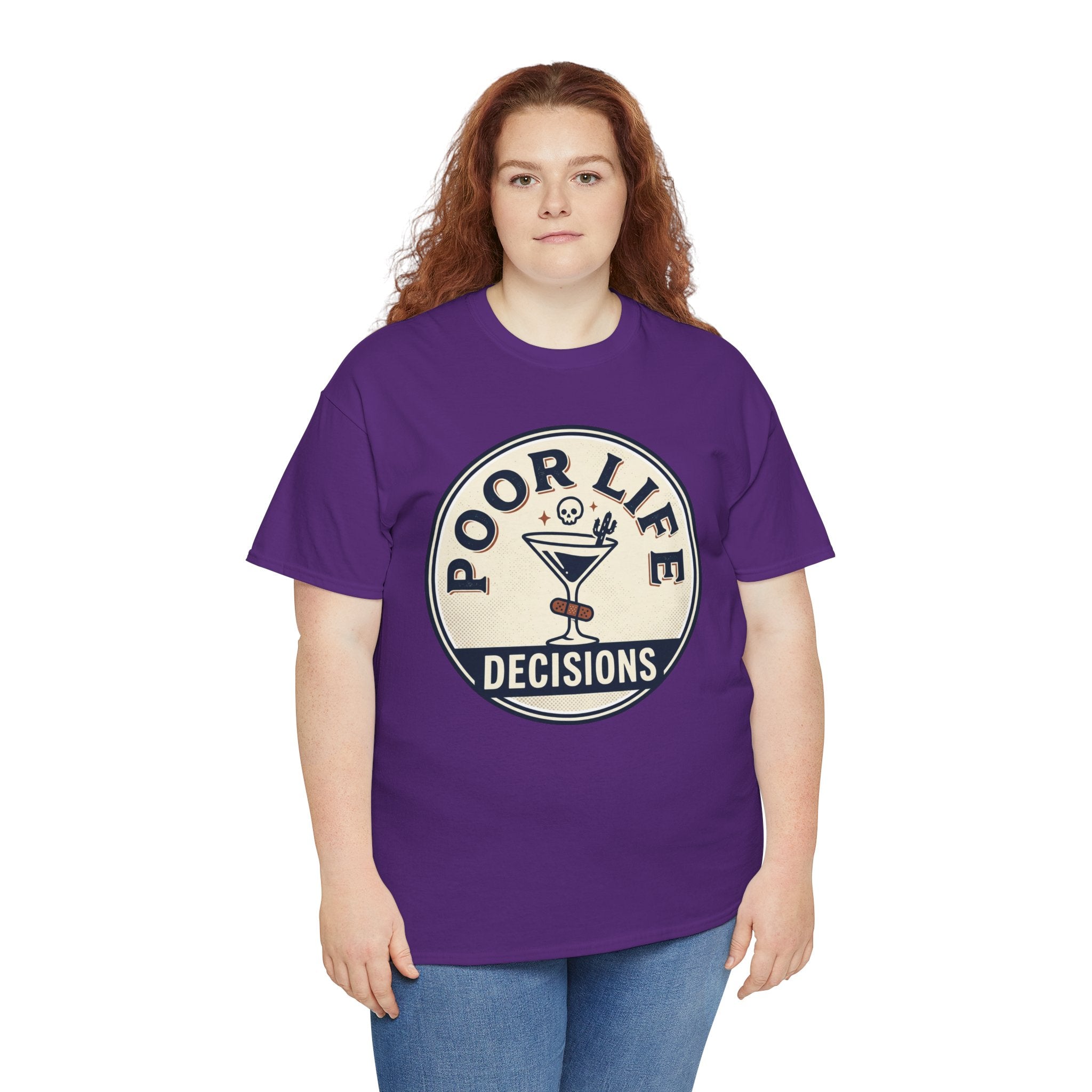 Poor Life Decisions T-Shirt — Funny Cocktail Graphic Tee for Party Lovers