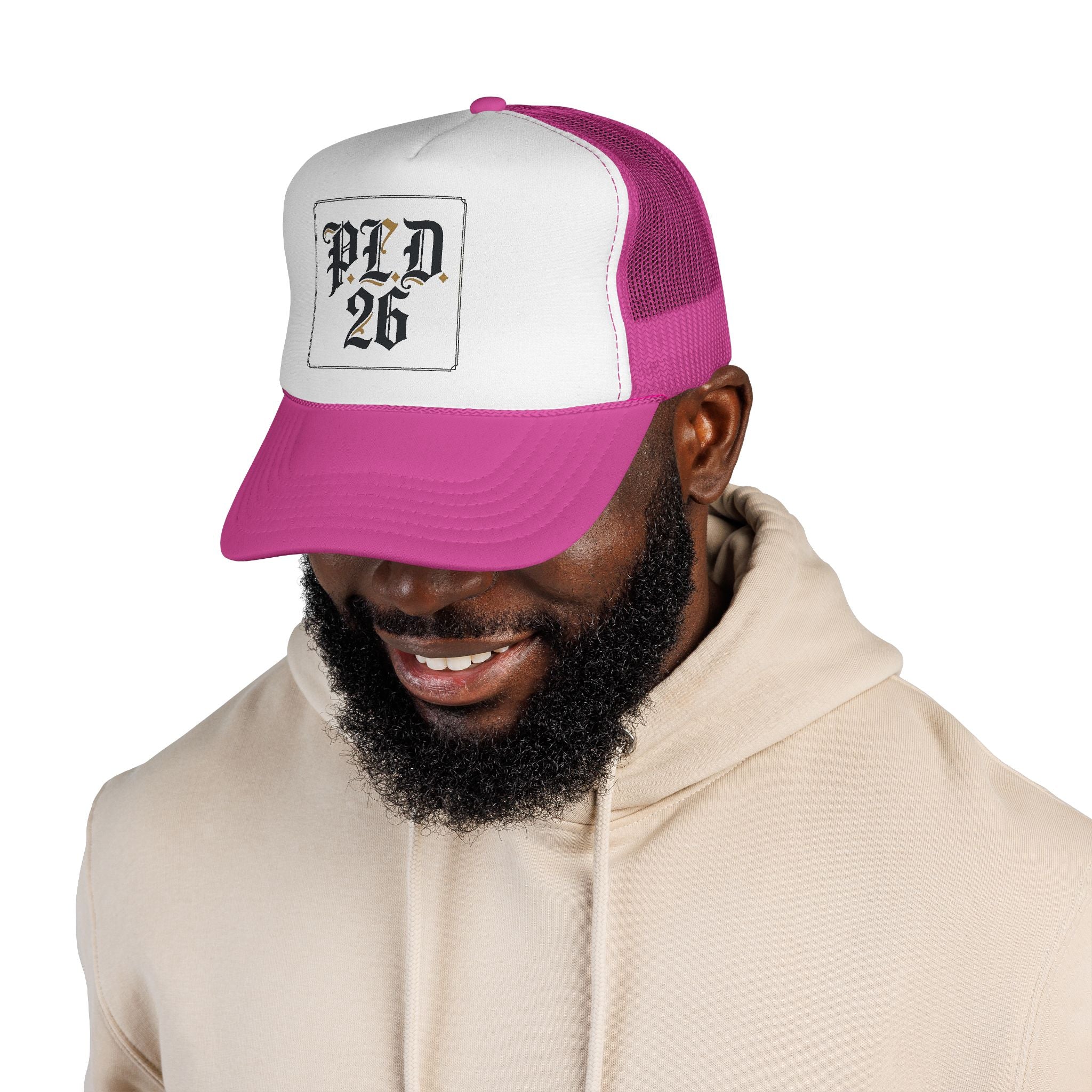 Trucker Cap — PLD 26 Gothic Logo Mesh Hat