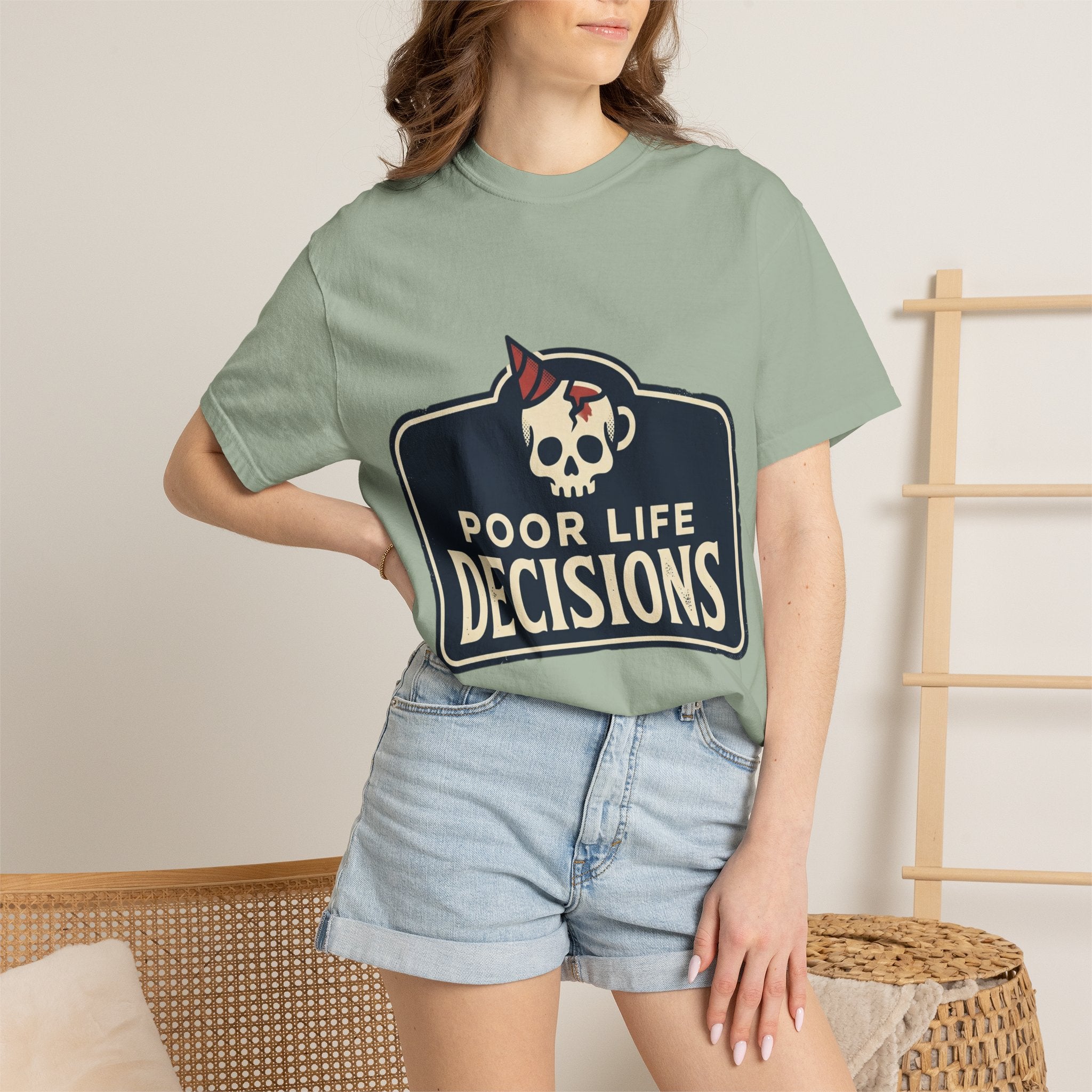 Poor Life Decisions Skull T-Shirt