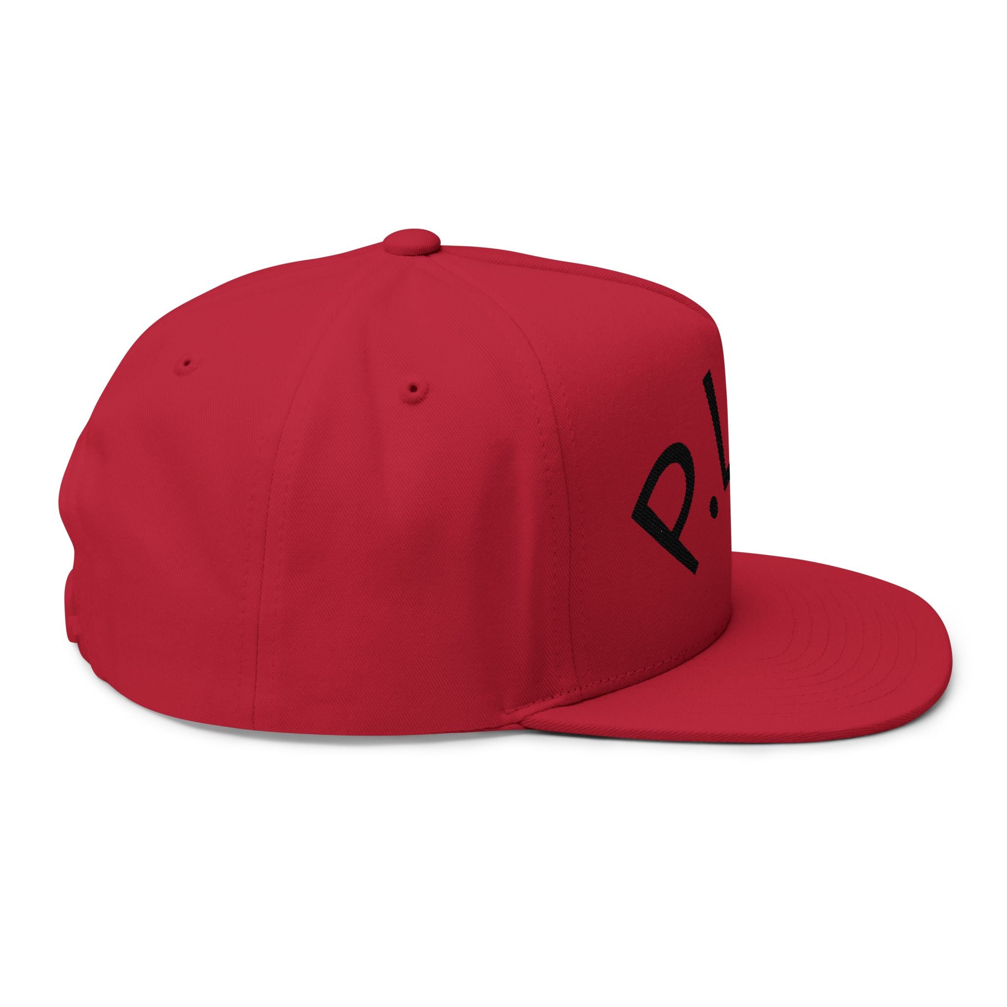 P.L.D. Embroidered Flat Bill Cap