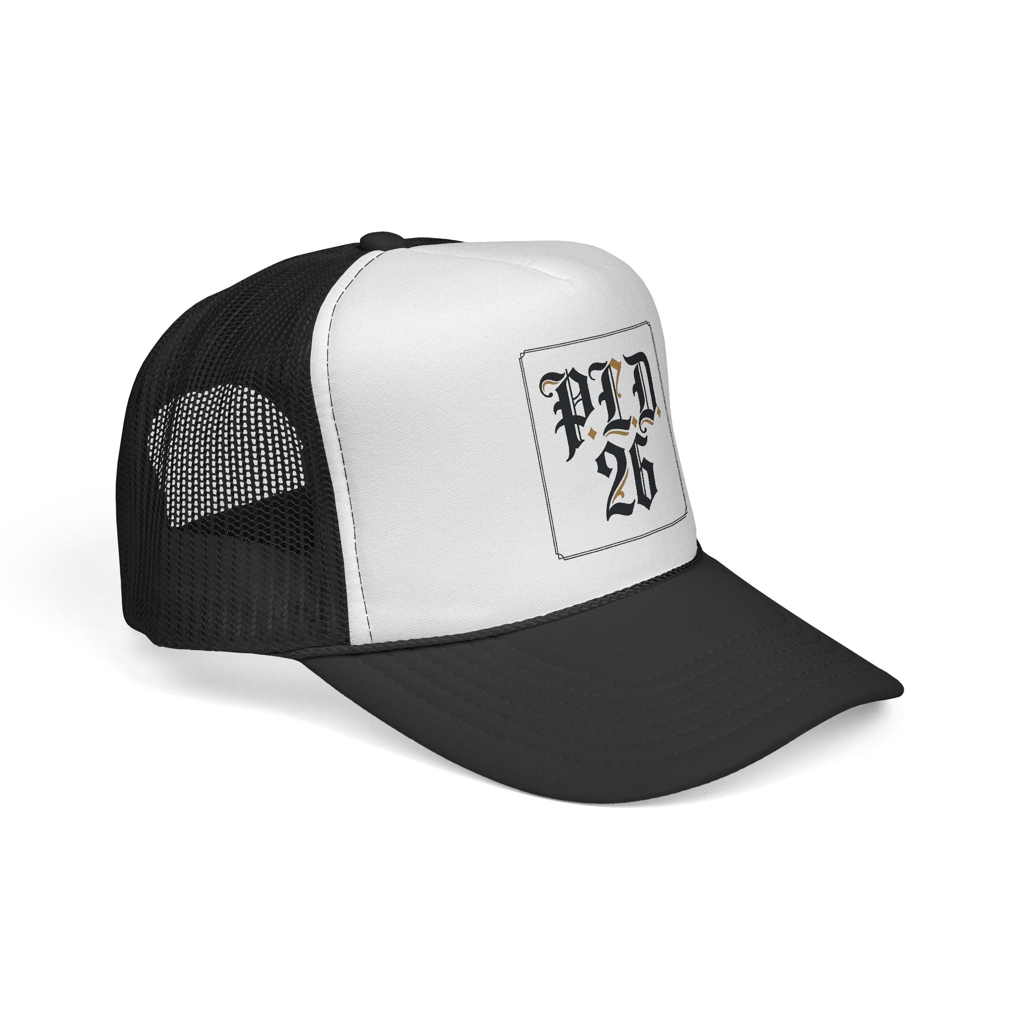 Trucker Cap — PLD 26 Gothic Logo Mesh Hat