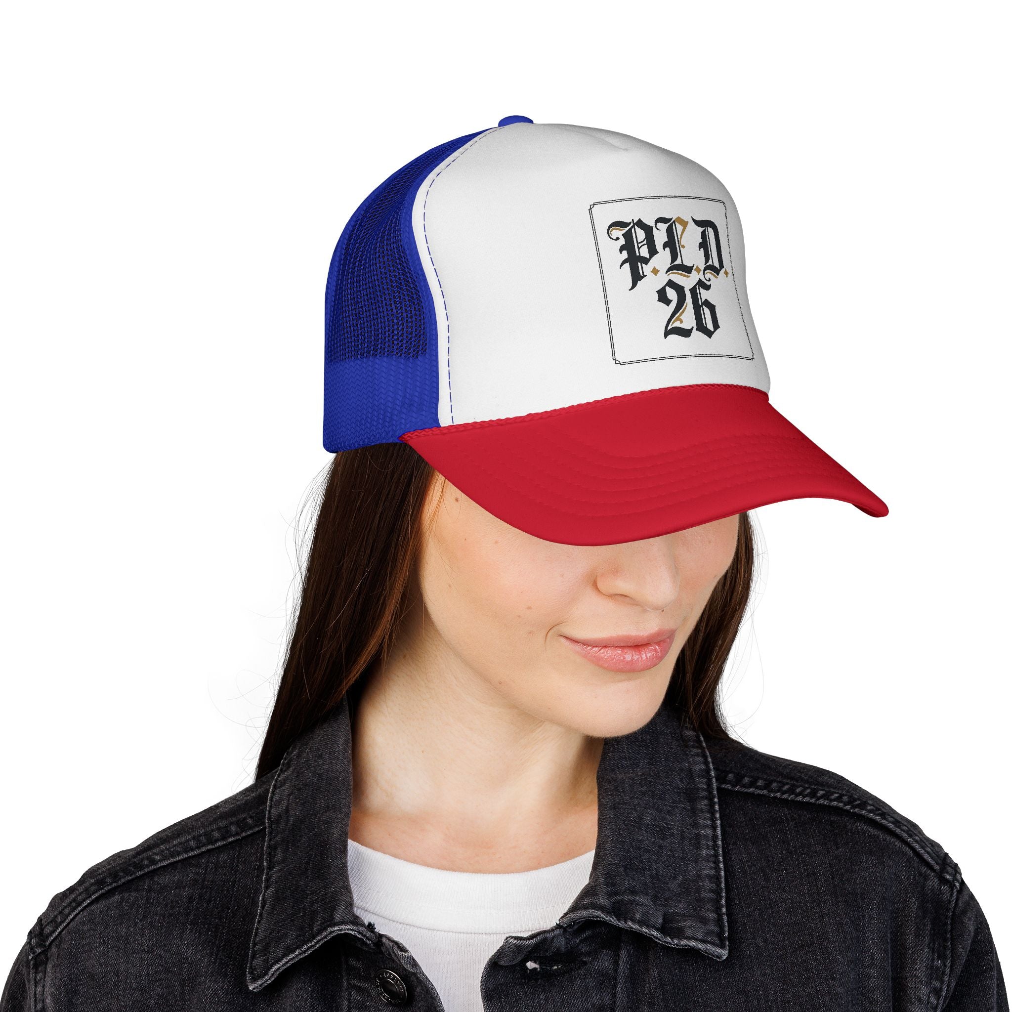 Trucker Cap — PLD 26 Gothic Logo Mesh Hat
