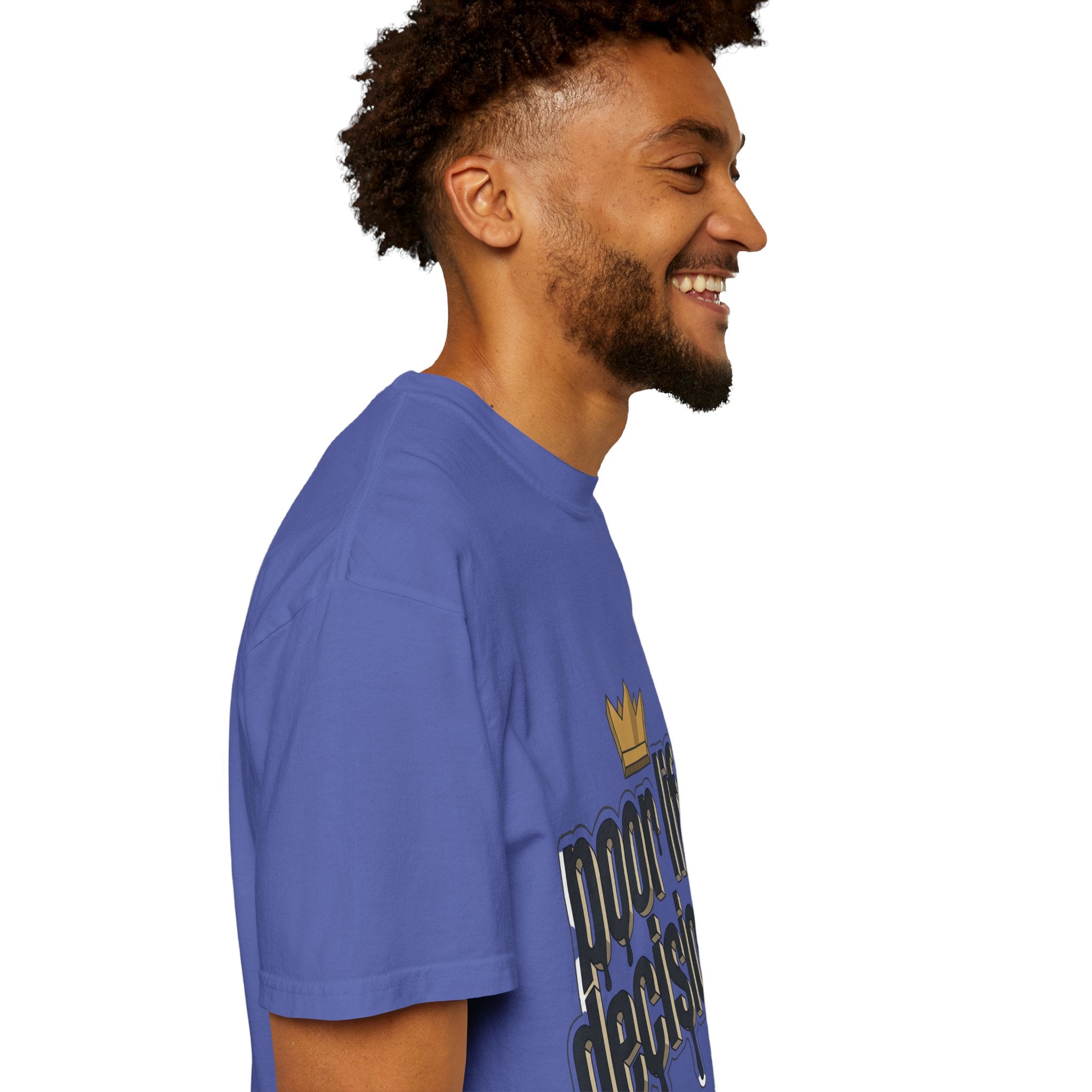 T-Shirt — "Poor Life Decisions" Crown Graphic Tee