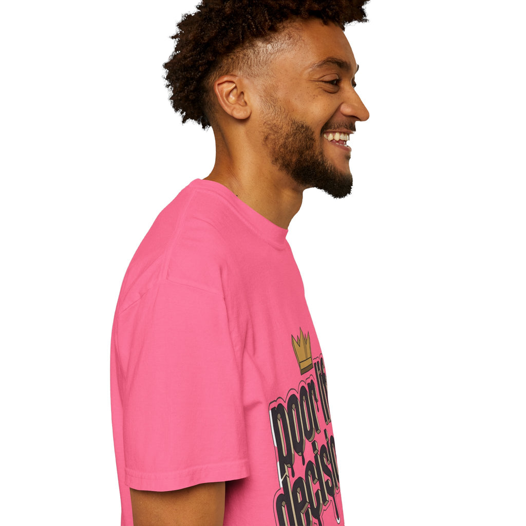 T-Shirt — "Poor Life Decisions" Crown Graphic Tee