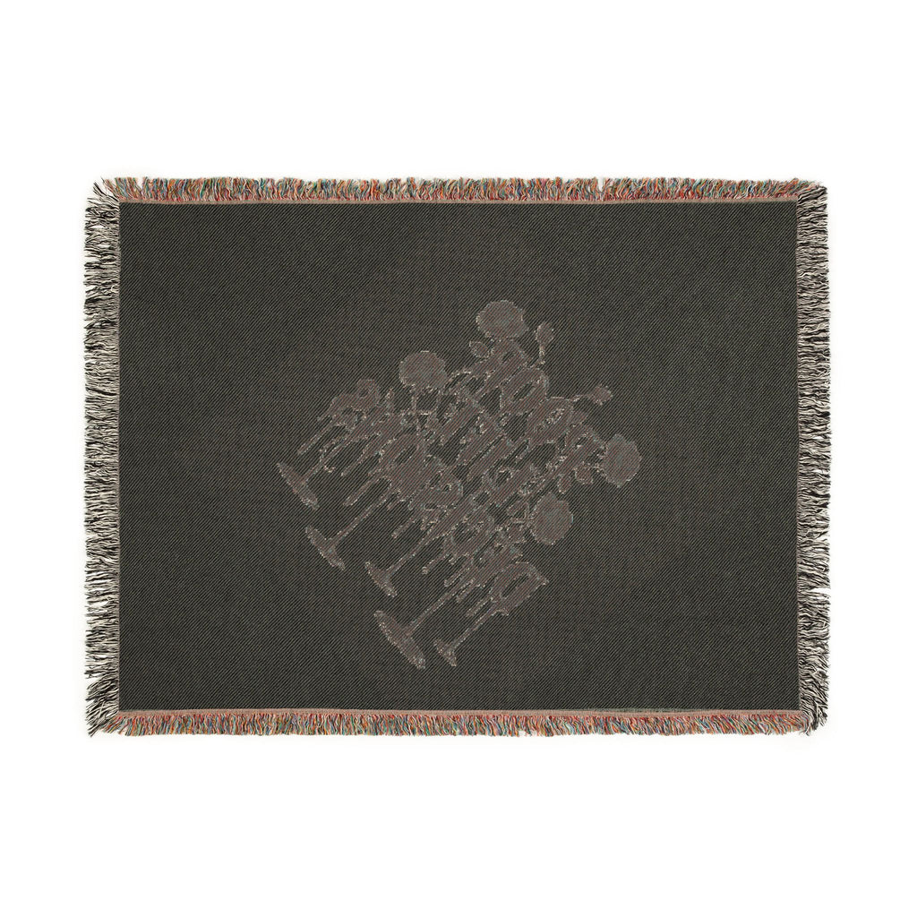 Woven Blanket — "People Like Discussions" Decorative Throw for Living Room & Gifts