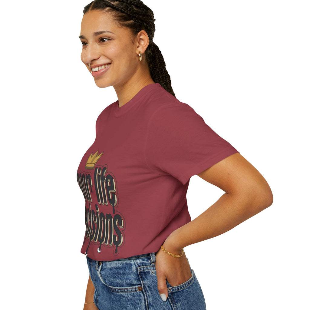 Poor Life Decisions Graphic T-Shirt — Drip Crown Streetwear Tee