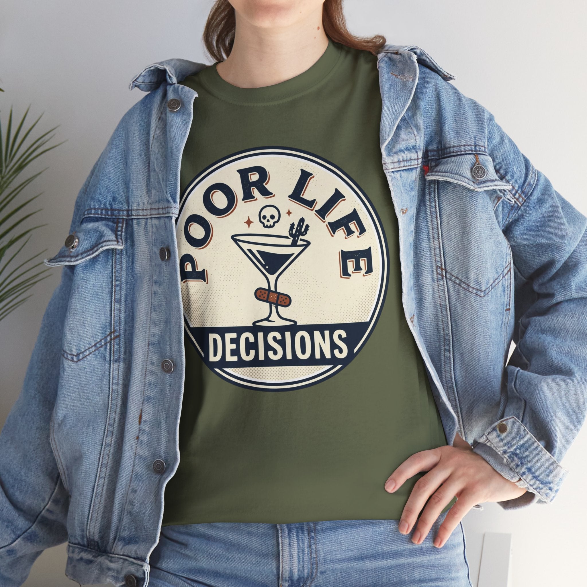 Poor Life Decisions T-Shirt — Funny Cocktail Graphic Tee for Party Lovers