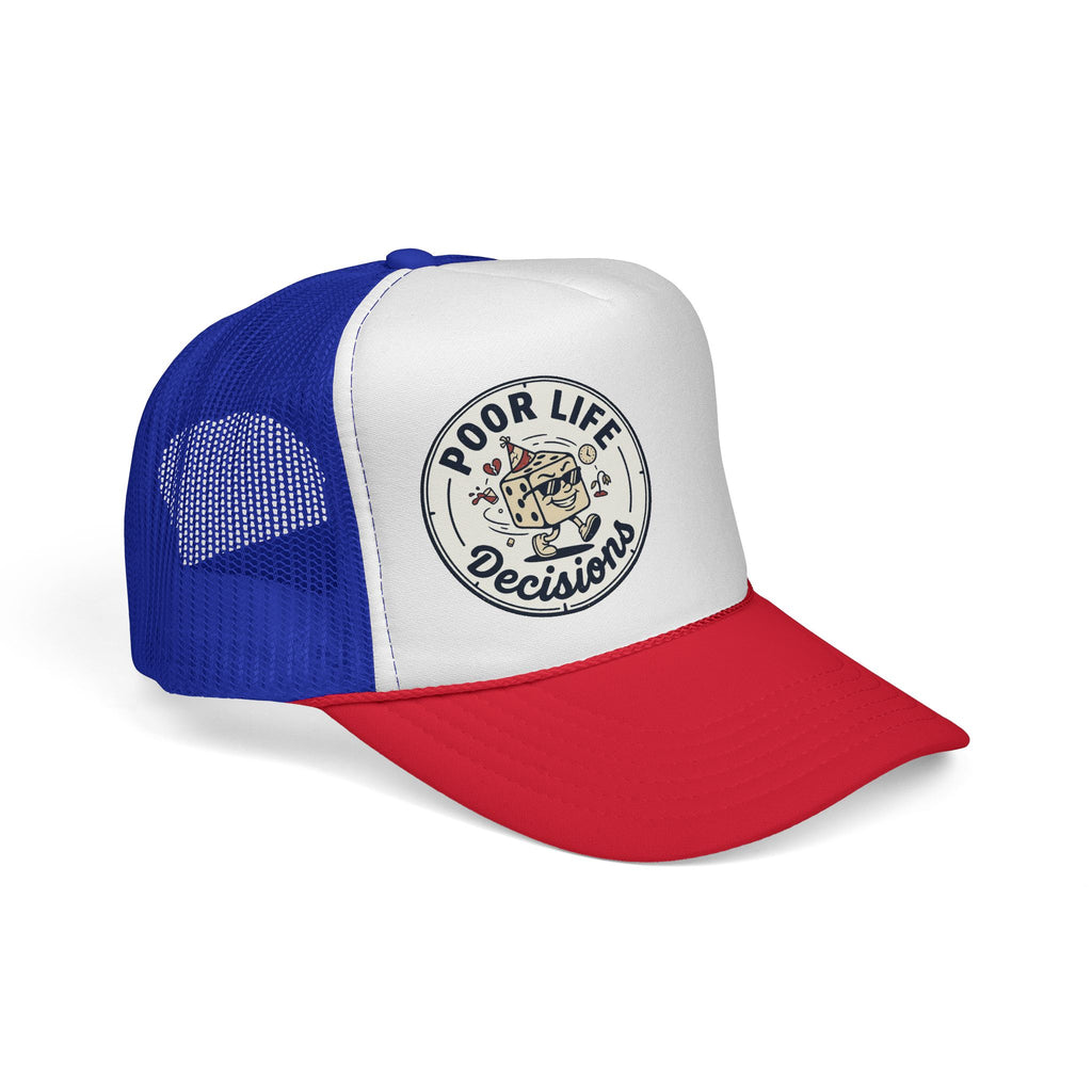 Trucker Cap — "Poor Life Decisions" Retro Patch Hat