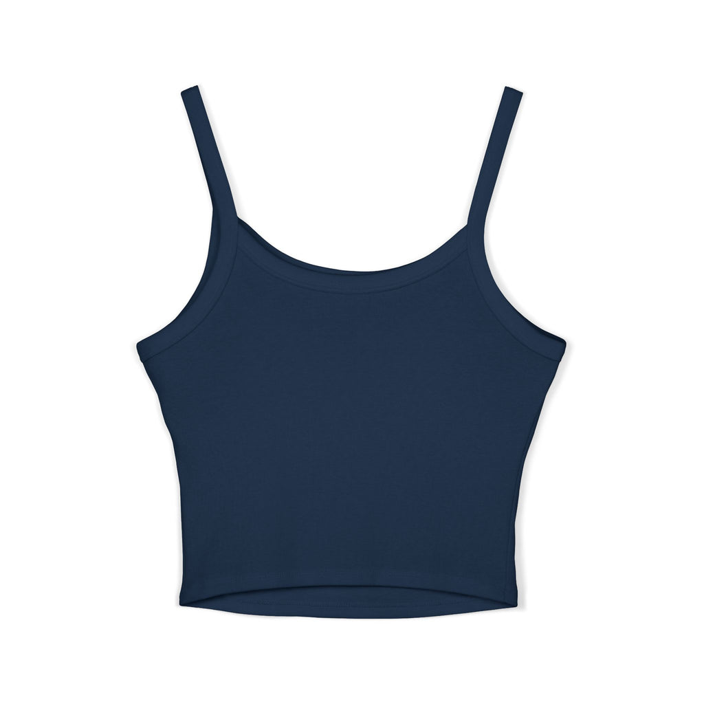 Skull Crown Crop Tank — "poor life decisions" Graphic Spaghetti-Strap Top