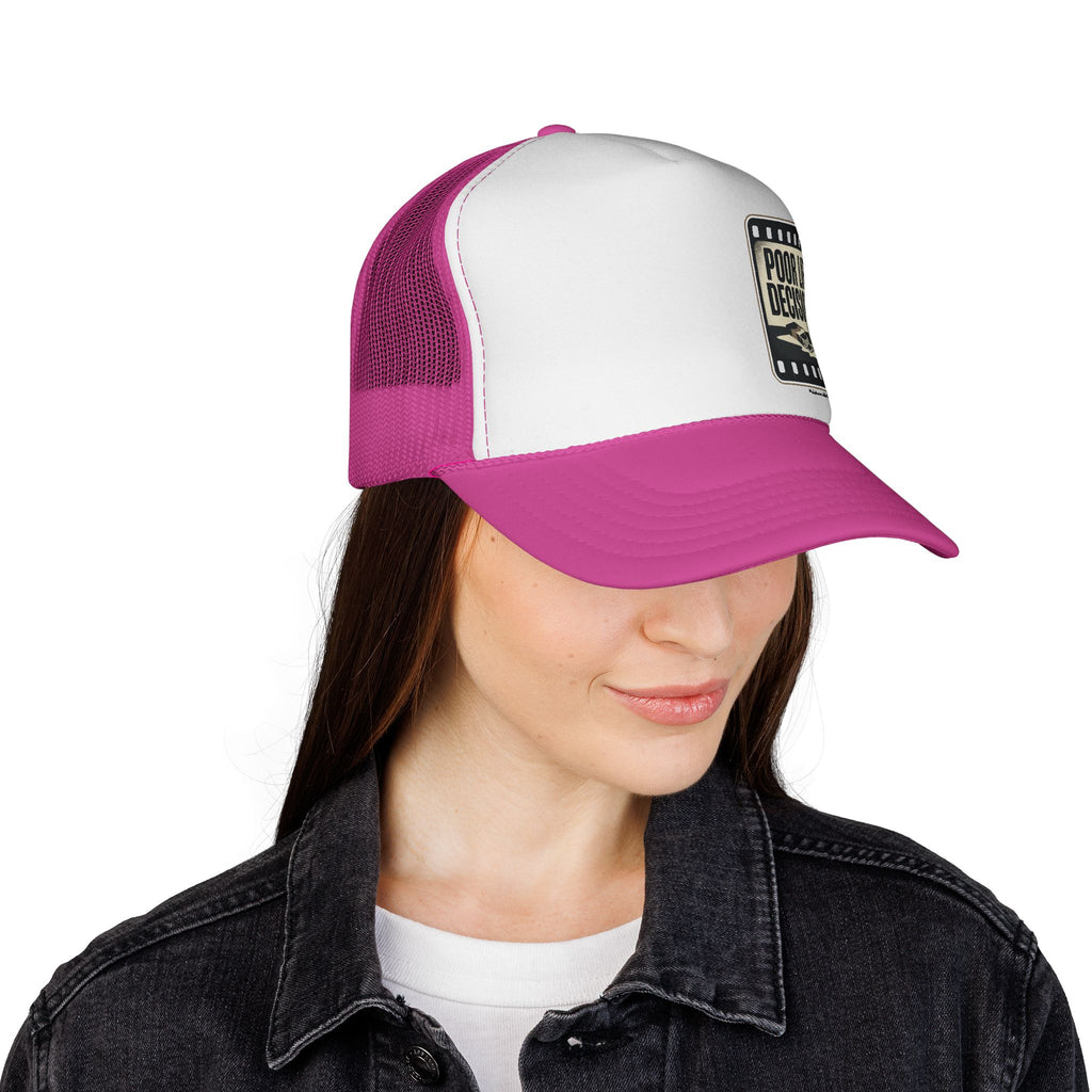 Trucker Cap — "Poor Life Decisions" Vintage Patch Hat