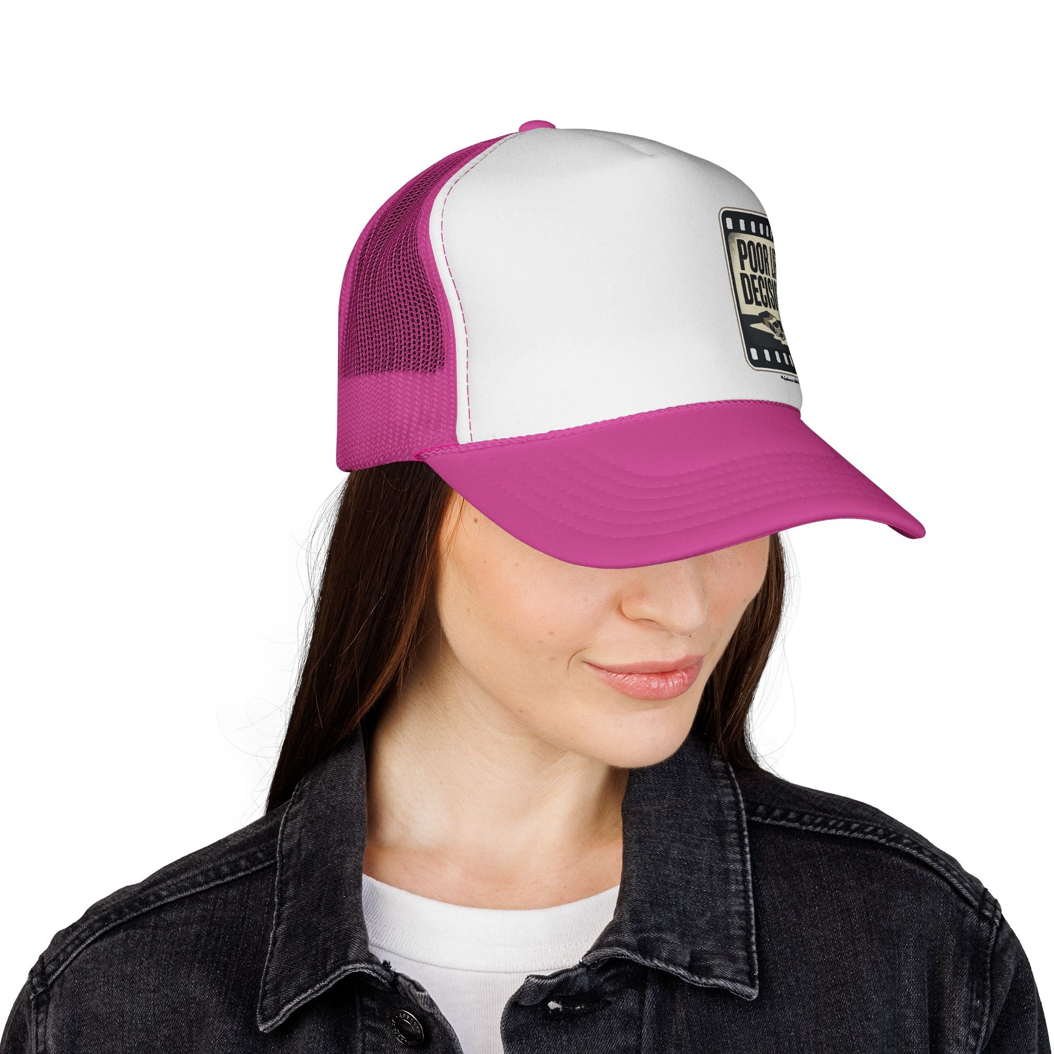 Trucker Cap — "Poor Life Decisions" Vintage Patch Hat