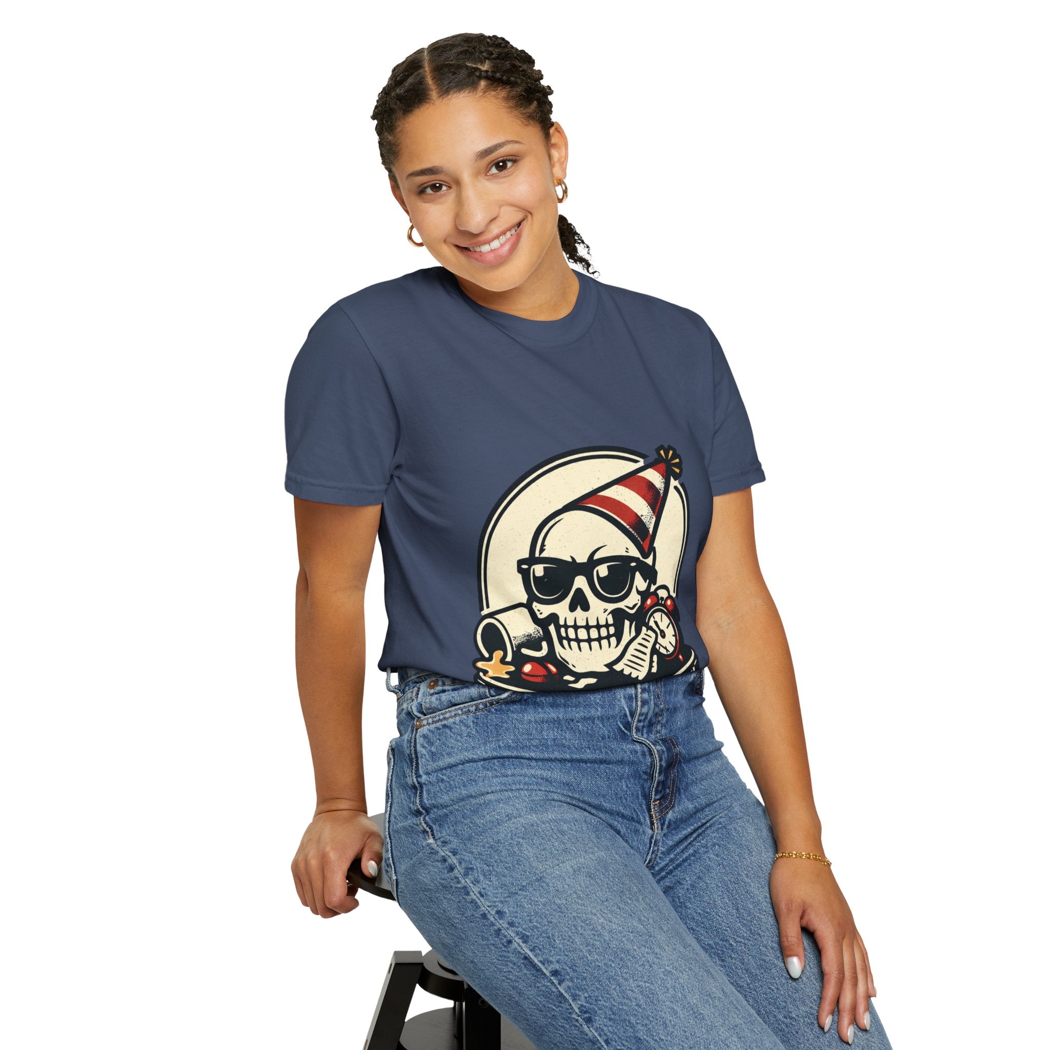 Poor Life Decisions Skull T-Shirt — Funny Party Skull Graphic Tee