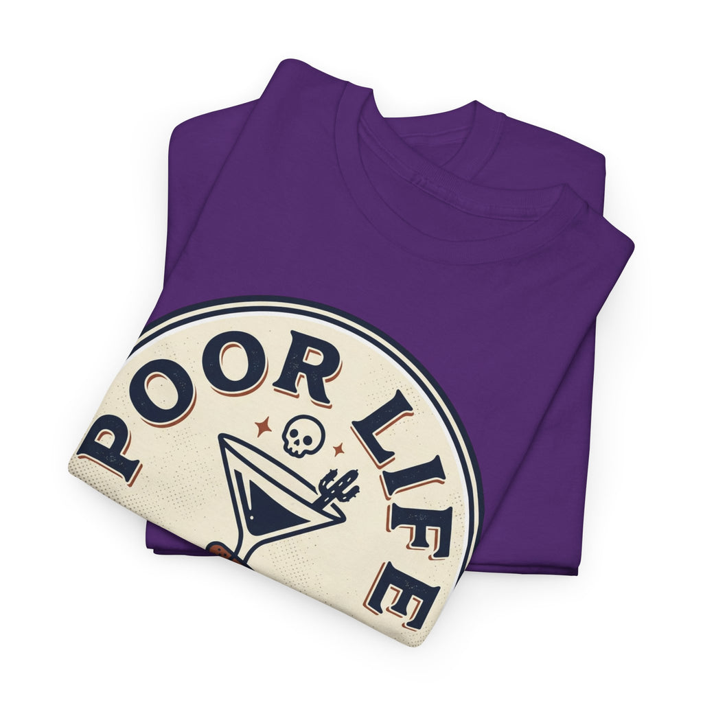 Poor Life Decisions T-Shirt — Funny Cocktail Graphic Tee for Party Lovers
