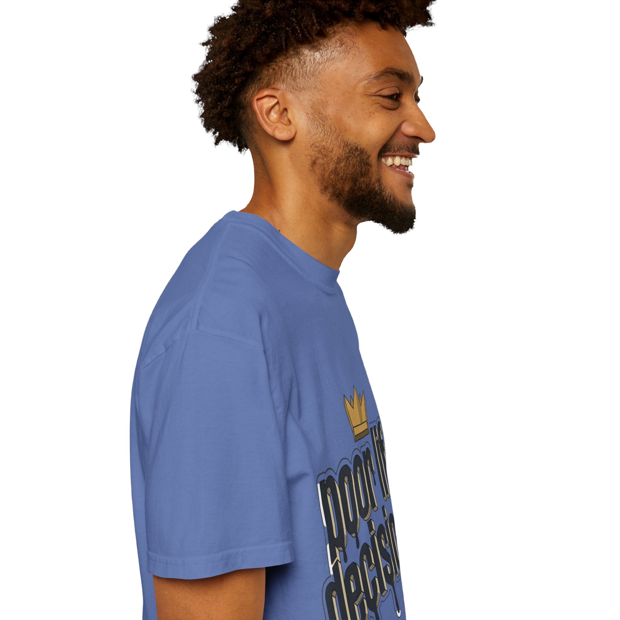 T-Shirt — "Poor Life Decisions" Crown Graphic Tee