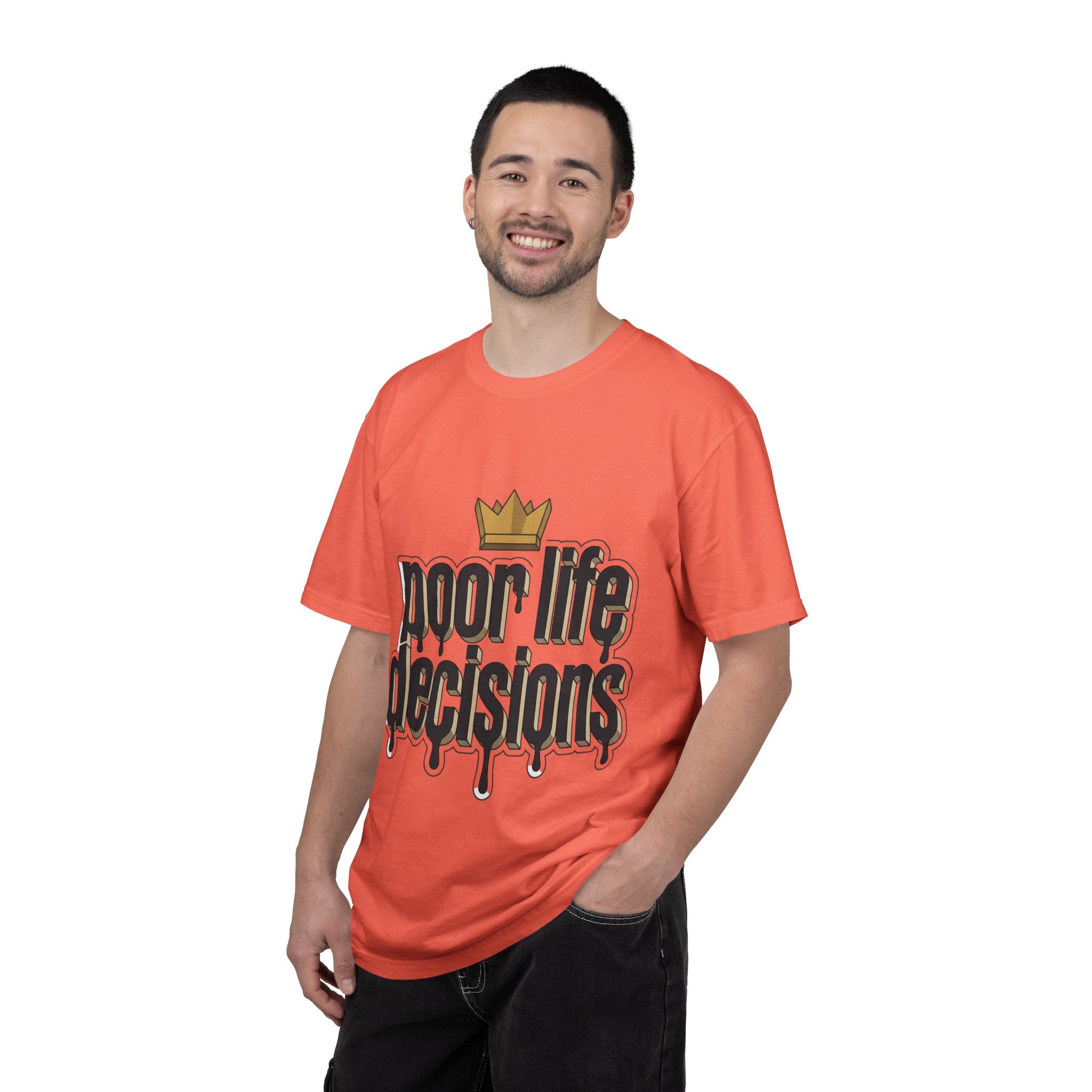 Poor Life Decisions Graphic T-Shirt — Drip Crown Streetwear Tee