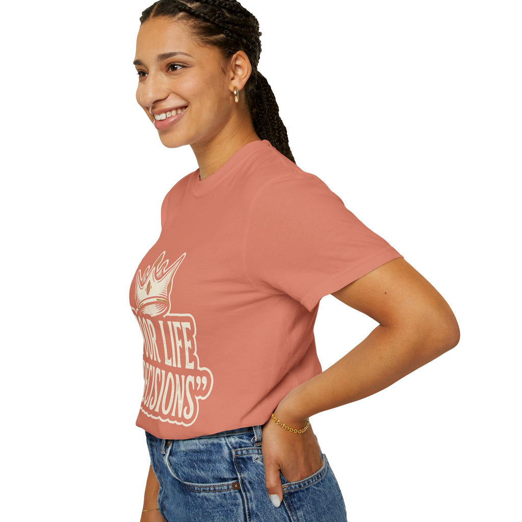 Poor Life Decisions T-Shirt — Funny Vintage Crown Graphic Tee
