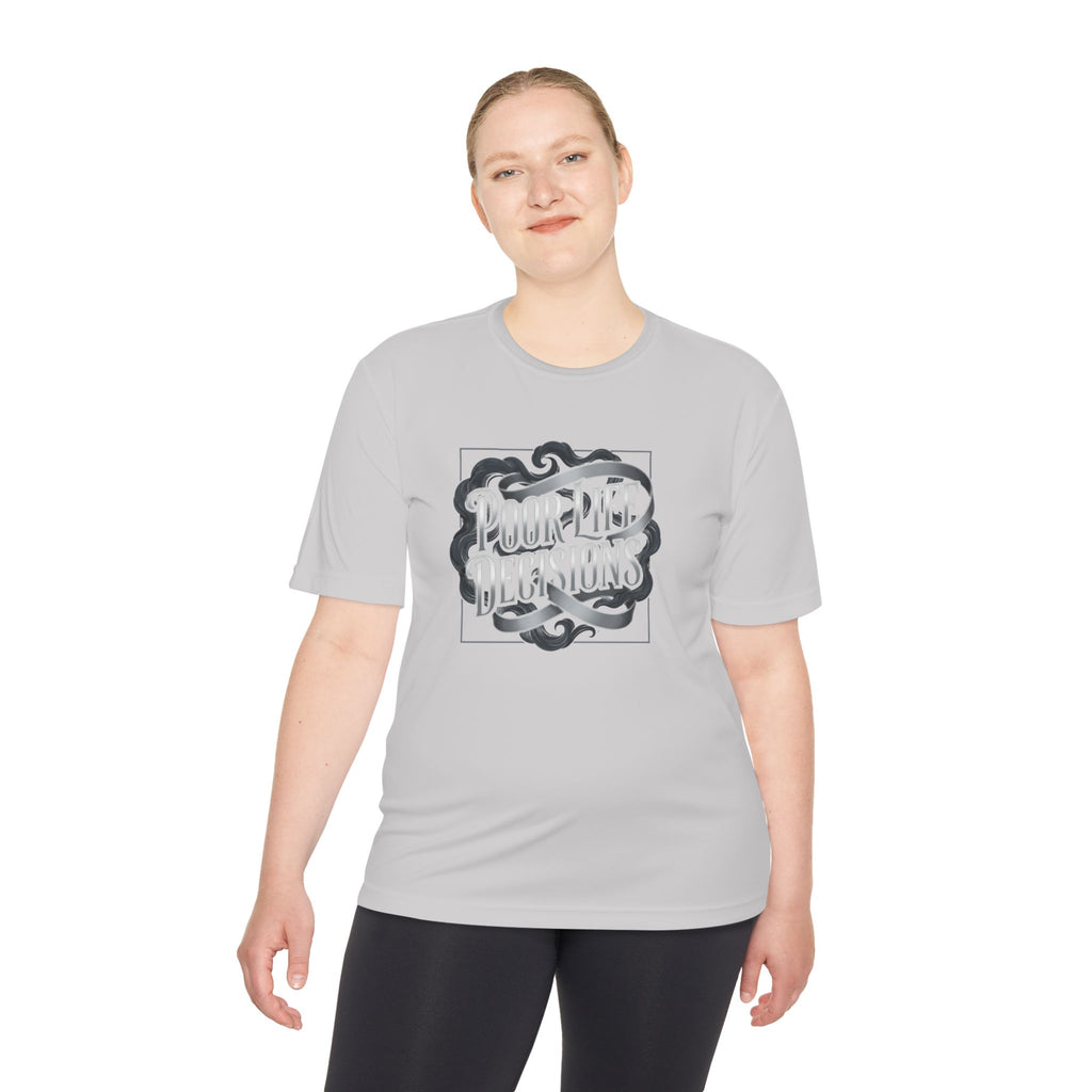 Pouring Decisions Graphic Tee — Retro Script Smoke Design
