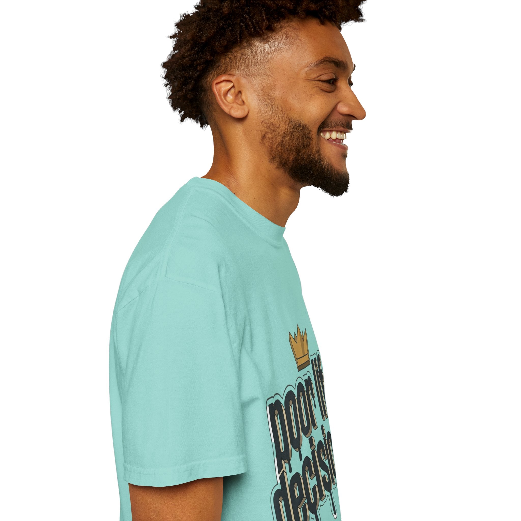 T-Shirt — "Poor Life Decisions" Crown Graphic Tee