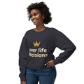 Crewneck Sweatshirt — "Poor Life Decisions" Crown Graphic