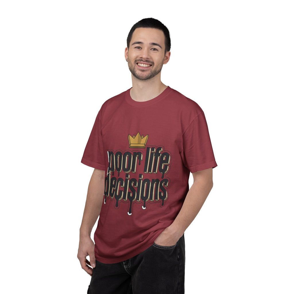 Poor Life Decisions Graphic T-Shirt — Drip Crown Streetwear Tee
