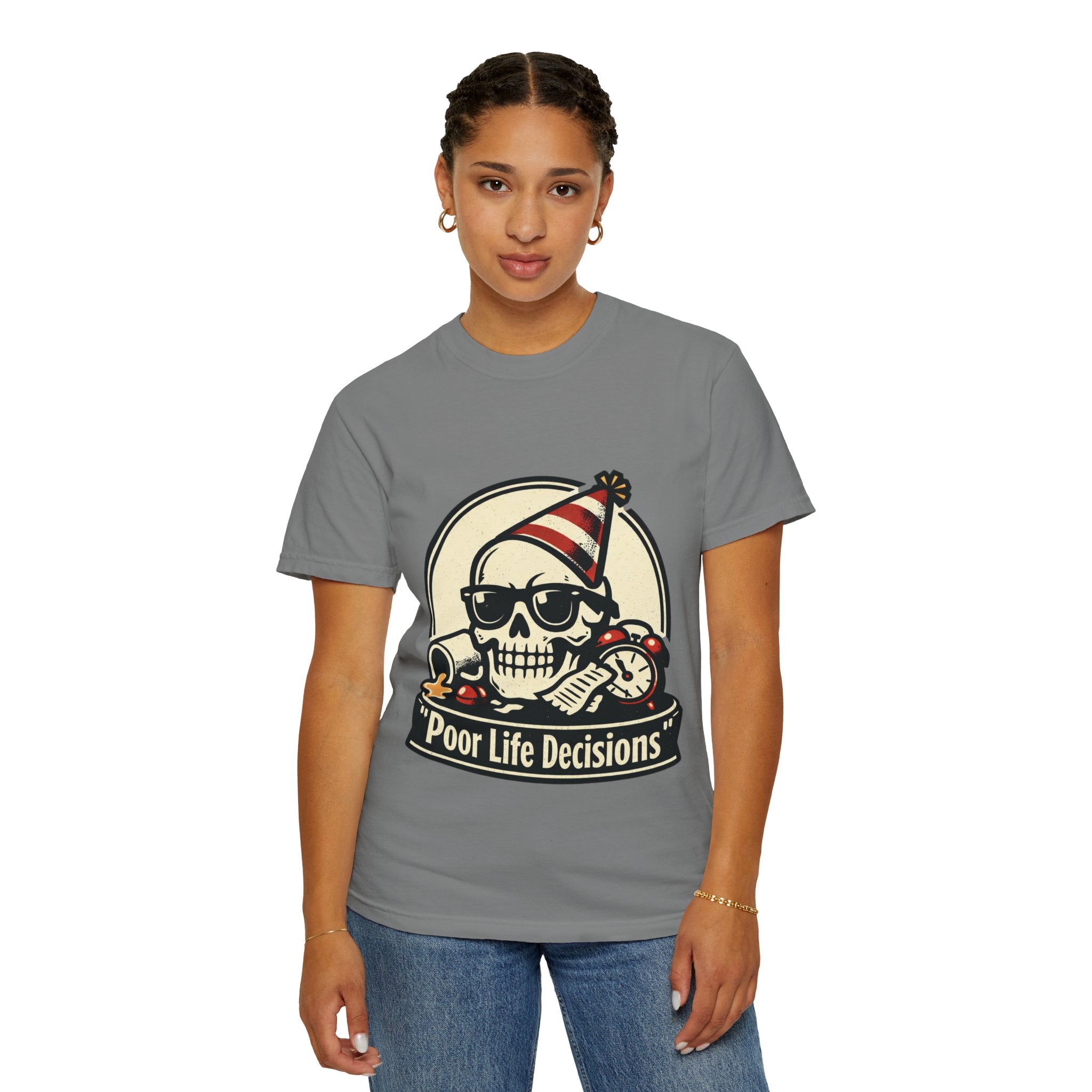 Poor Life Decisions Skull T-Shirt