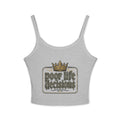 Spaghetti Tank — "Poor Life Decisions" Crown Graphic Crop Top