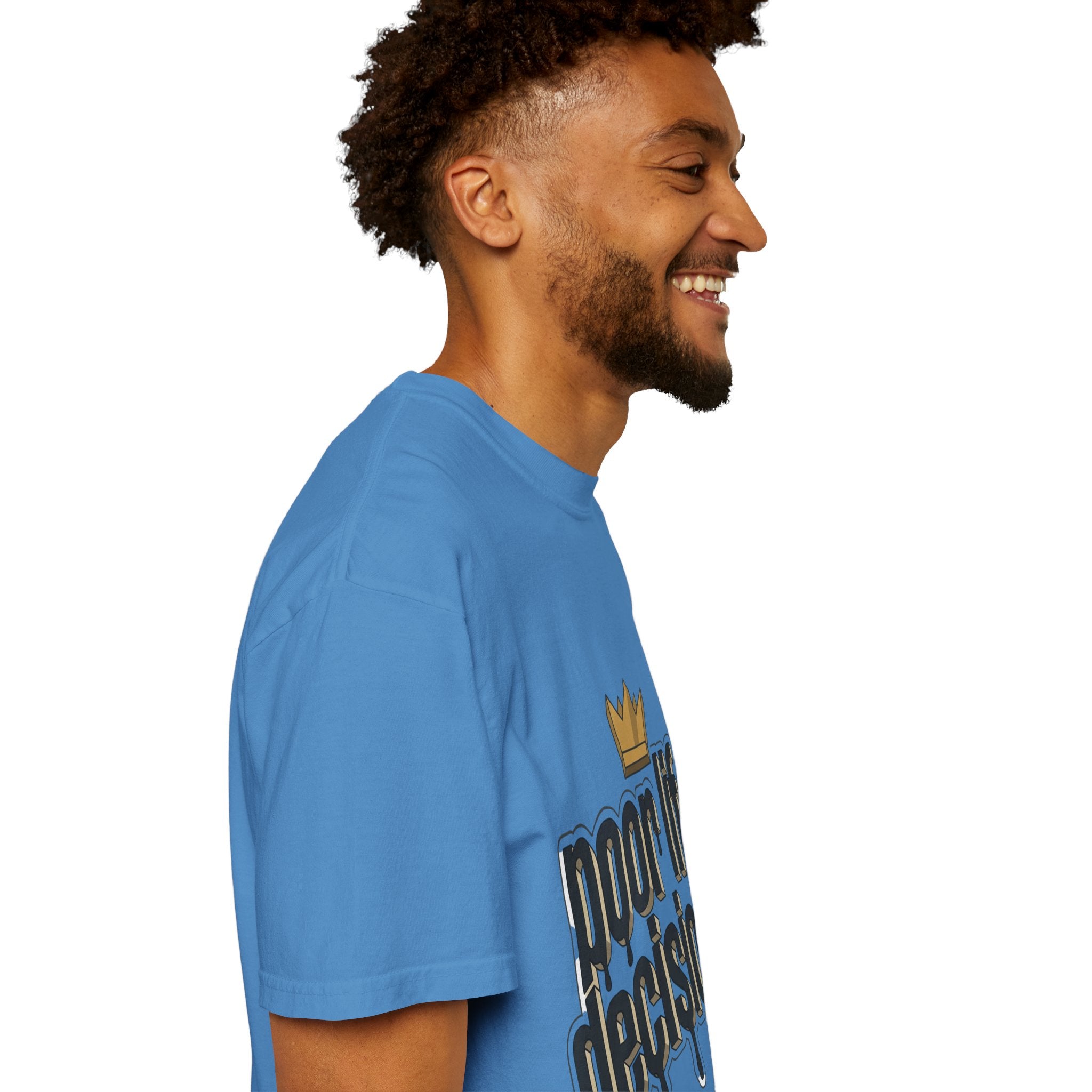 T-Shirt — "Poor Life Decisions" Crown Graphic Tee