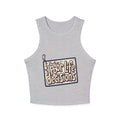 Racer Tank – "Poor Life Decisions" Graphic Crop Tank