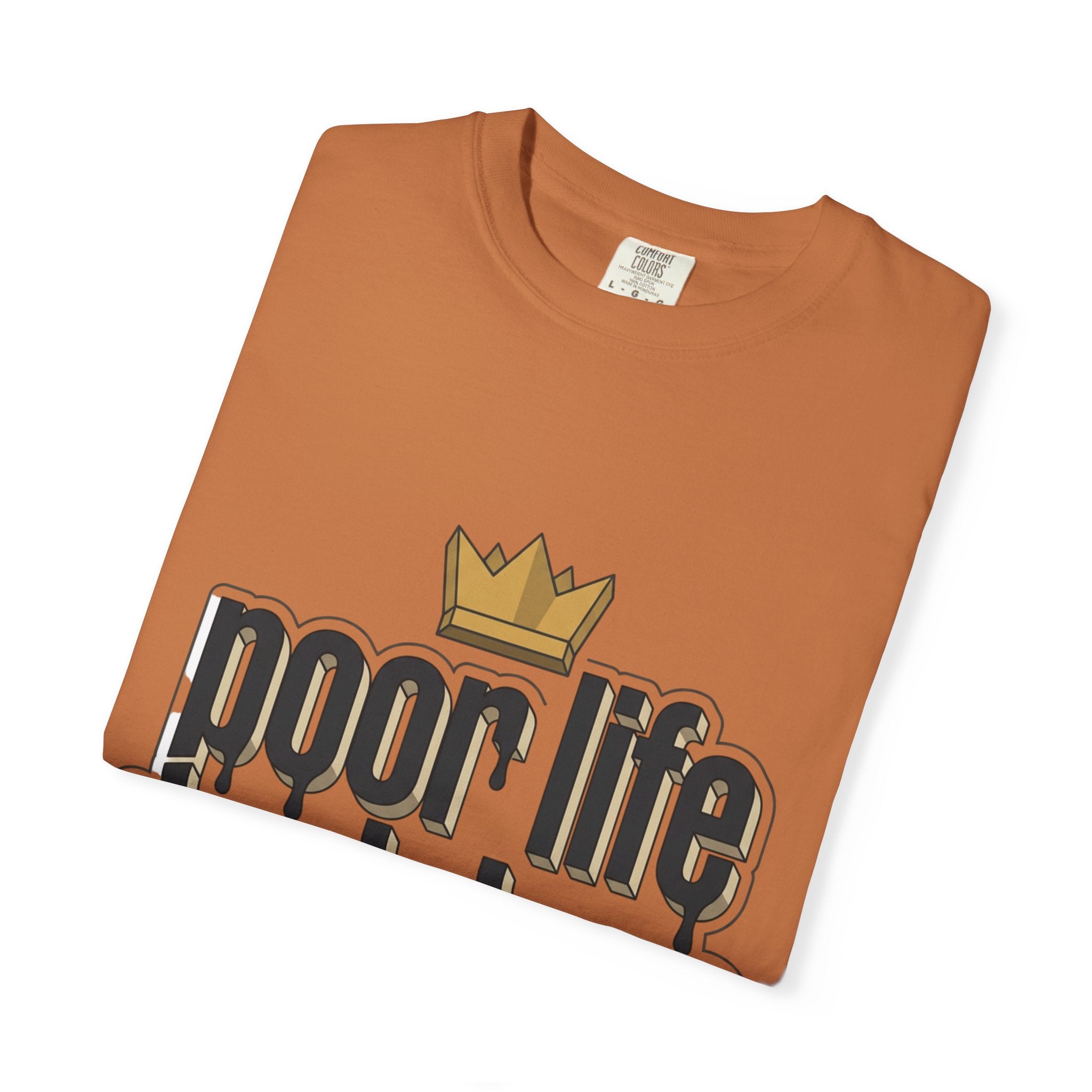 T-Shirt — "Poor Life Decisions" Crown Graphic Tee