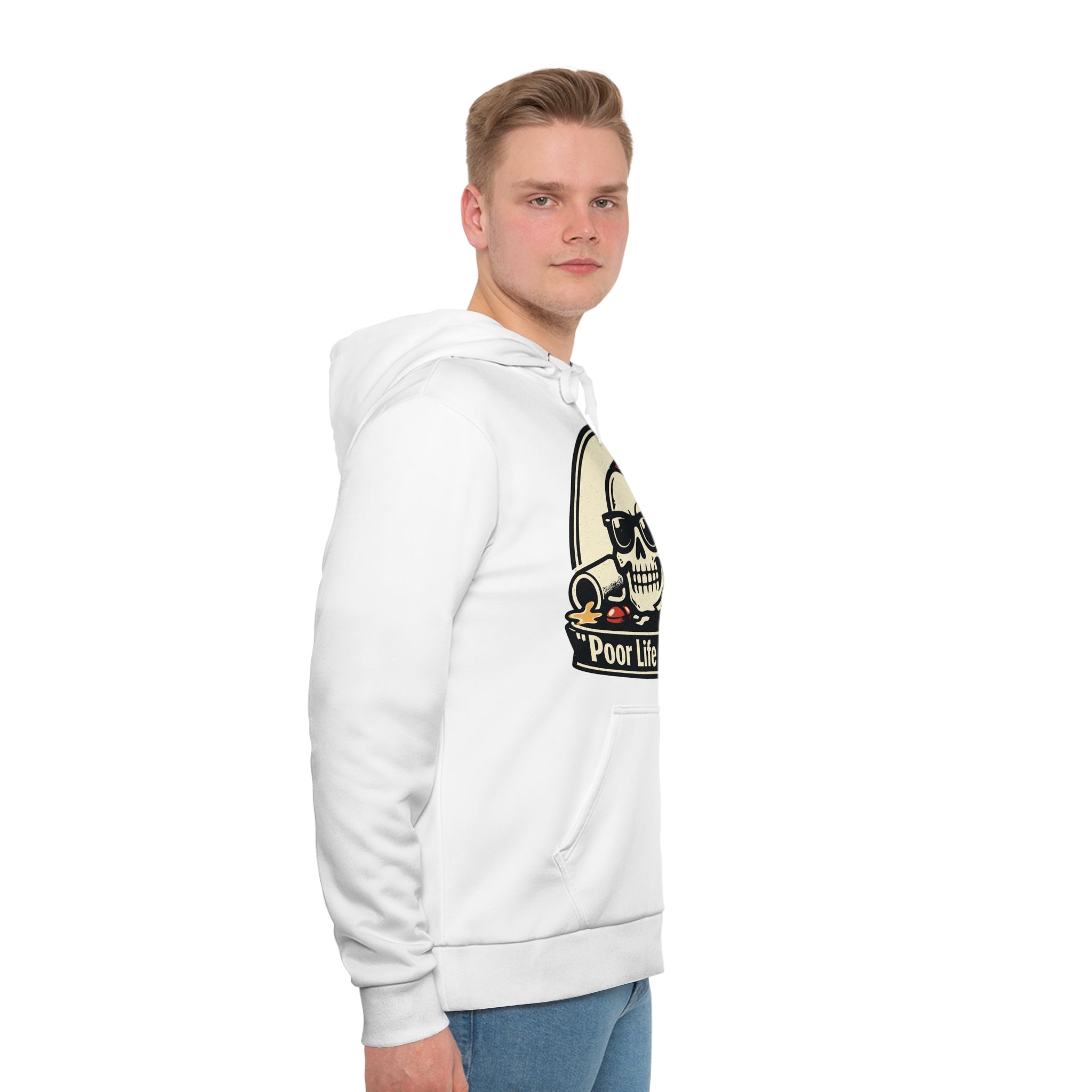 Poor Life Decisions Skull Hoodie — Funny Pirate Skull Graphic Men's Hoodie