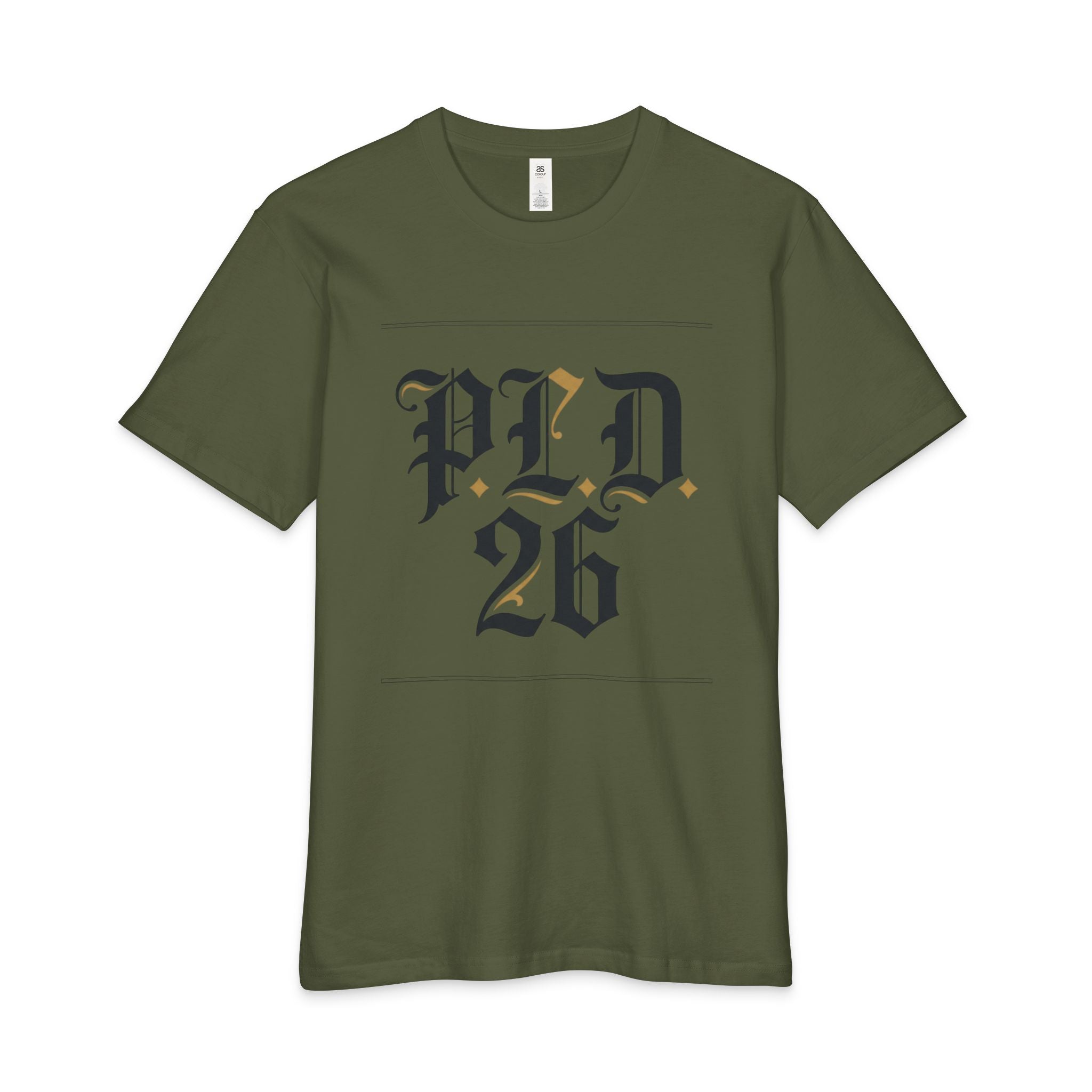 PLD 26 Gothic Graphic Tee — Vintage-Inspired Men's Streetwear