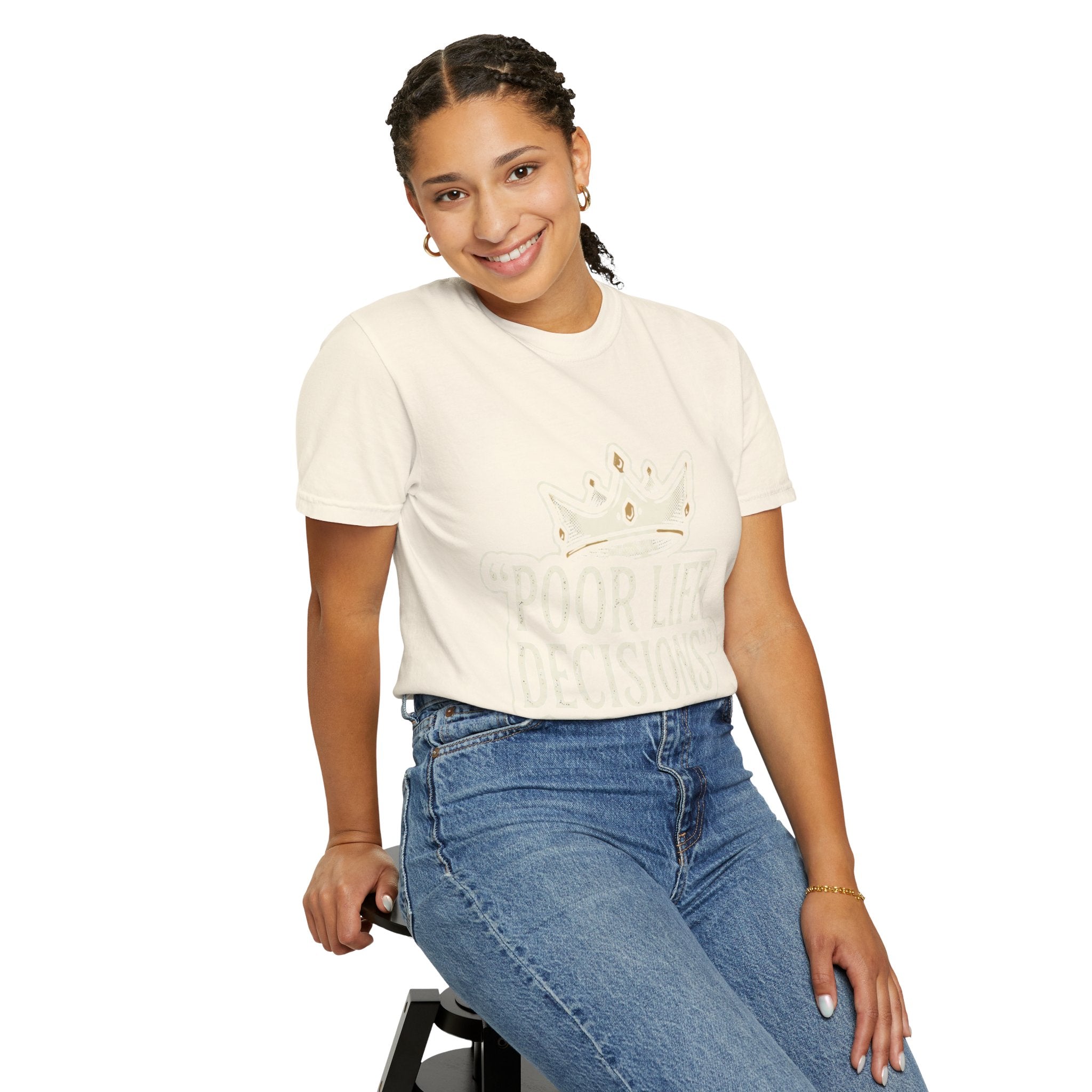 Poor Life Decisions T-Shirt — Funny Vintage Crown Graphic Tee