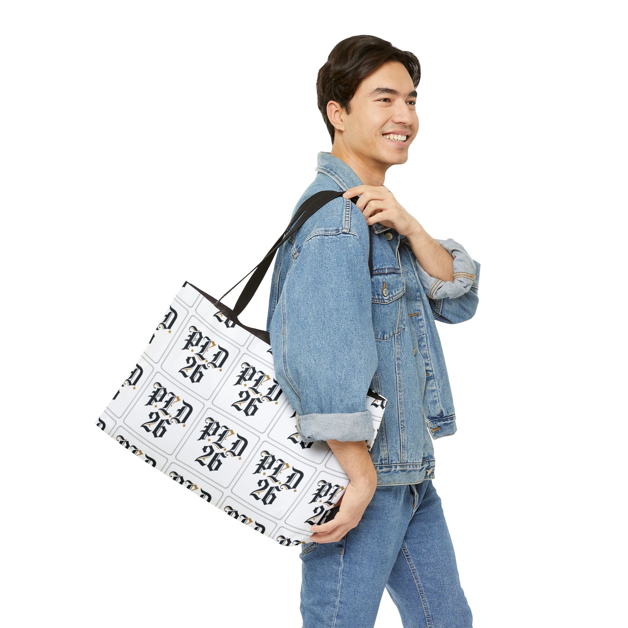 Weekender Tote Bag – PLD 26 Gothic Monogram All-Over Print