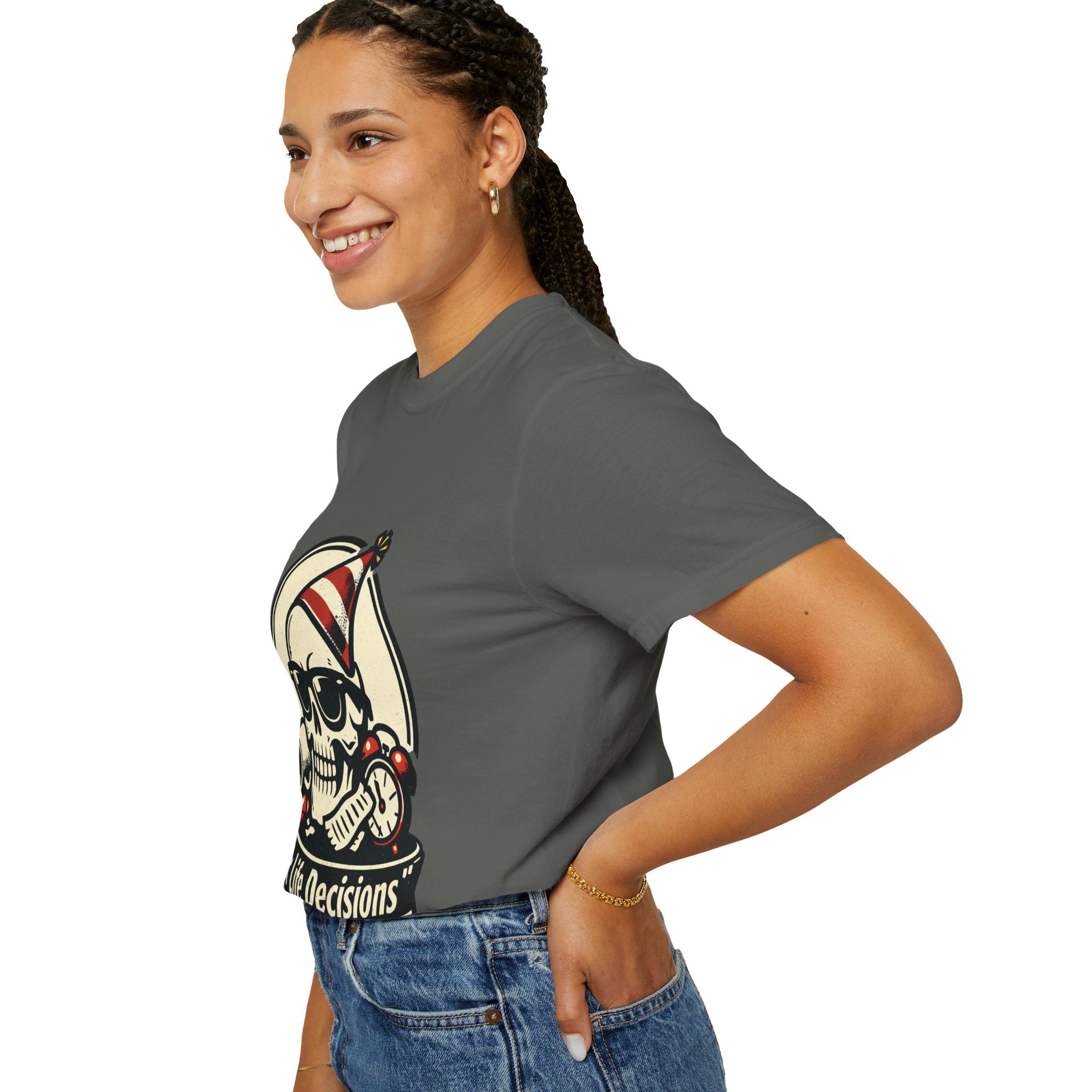 Poor Life Decisions Skull T-Shirt