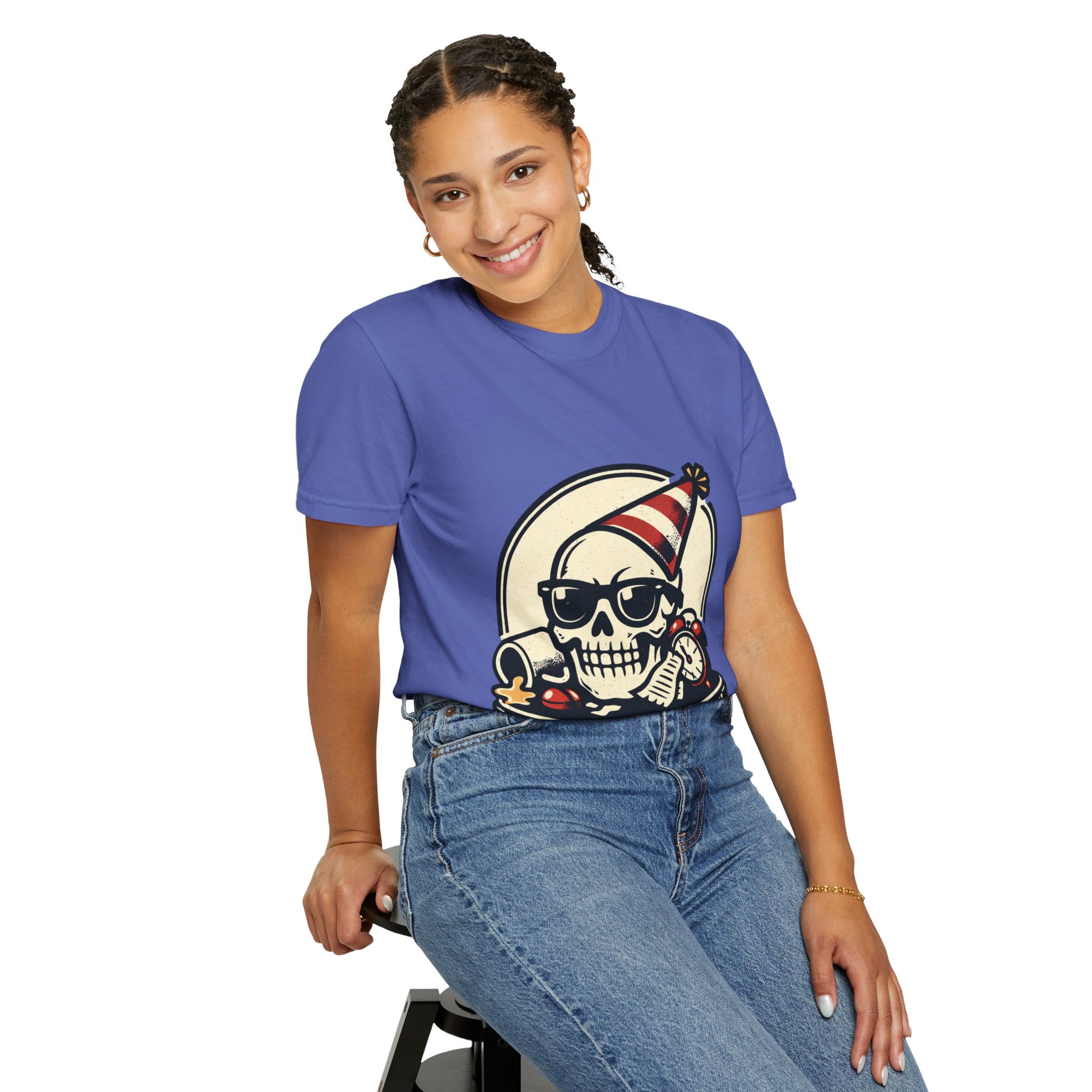 Poor Life Decisions Skull T-Shirt — Funny Party Skull Graphic Tee
