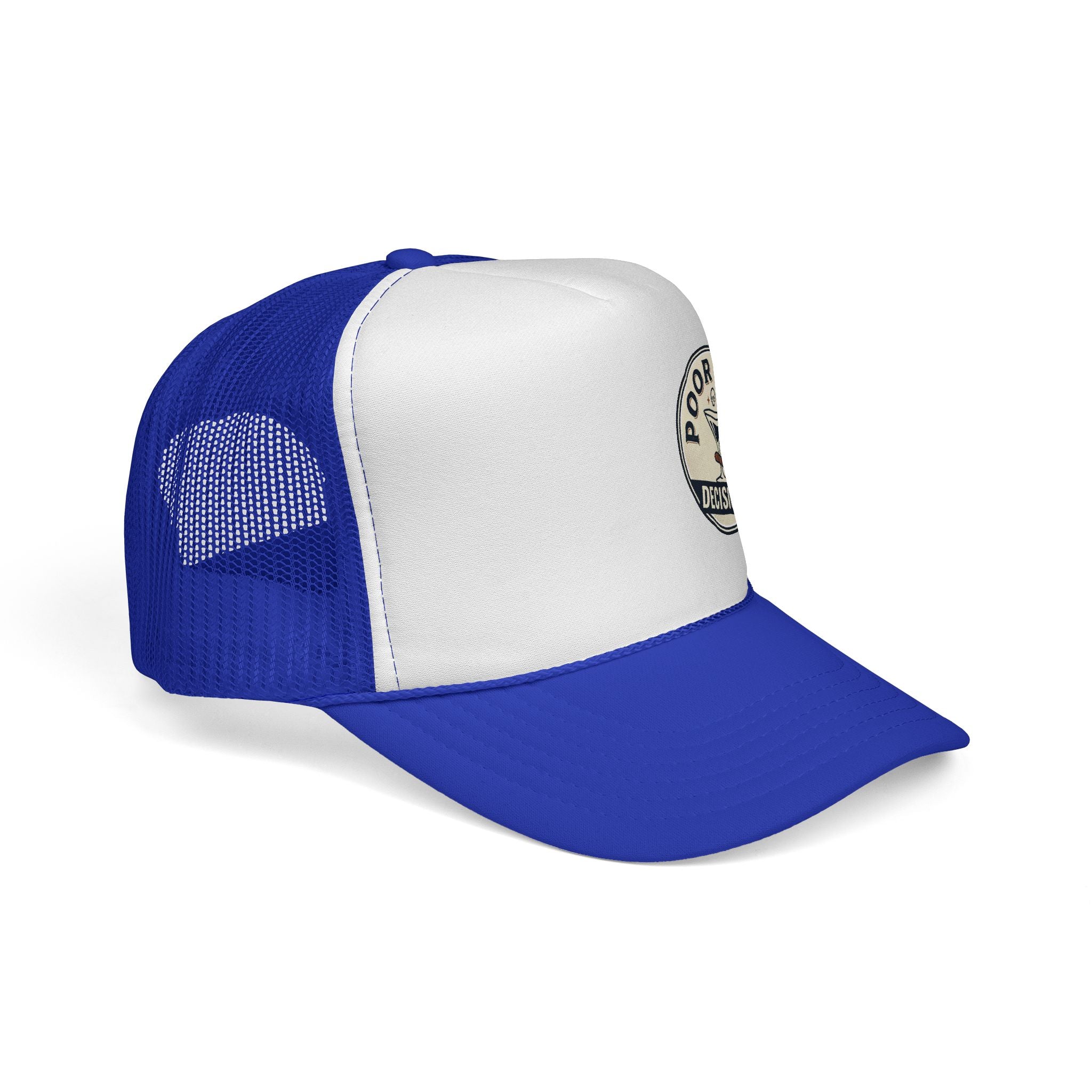 Trucker Cap — “Poor Life Decisions” Vintage Cocktail Patch Hat