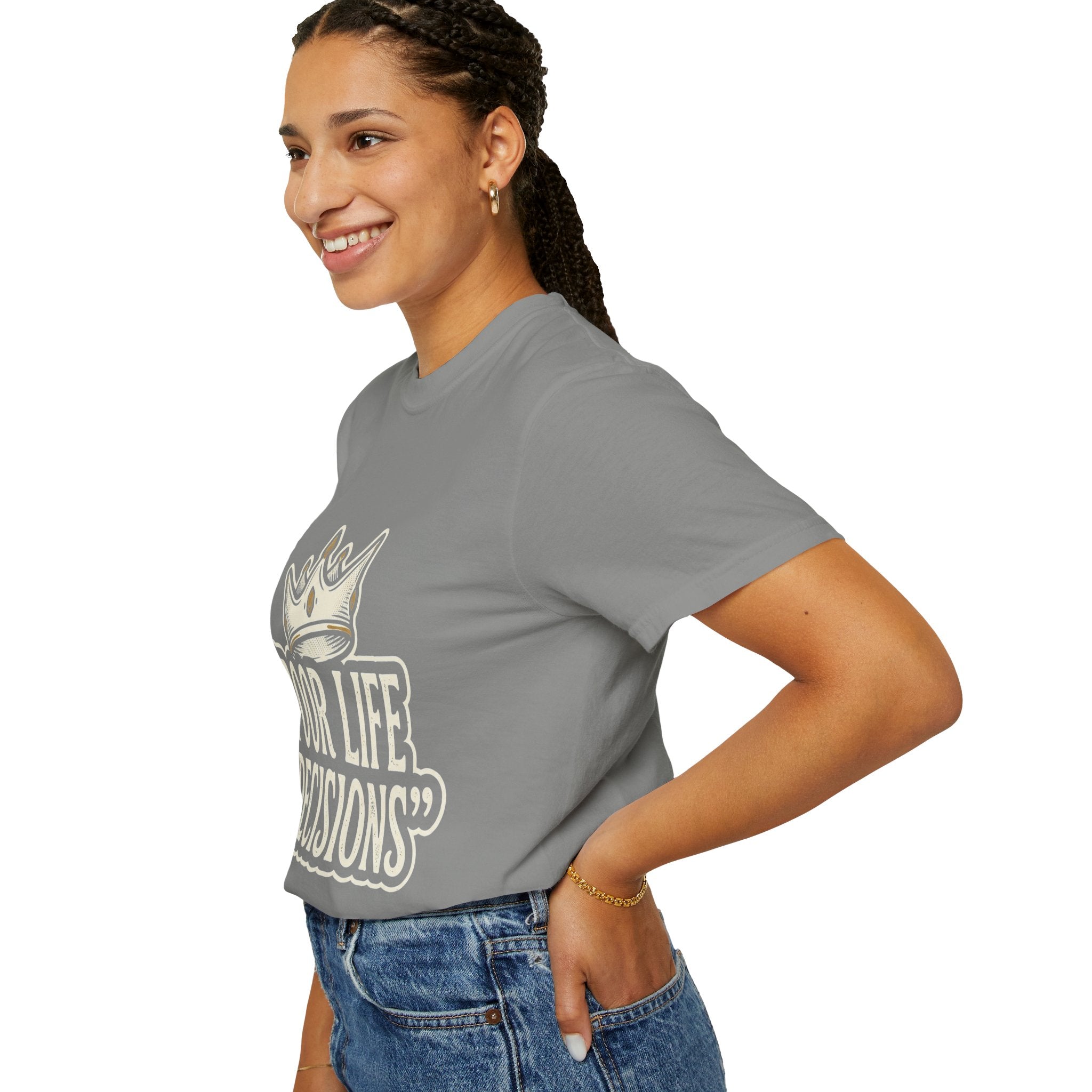 Poor Life Decisions T-Shirt — Funny Vintage Crown Graphic Tee