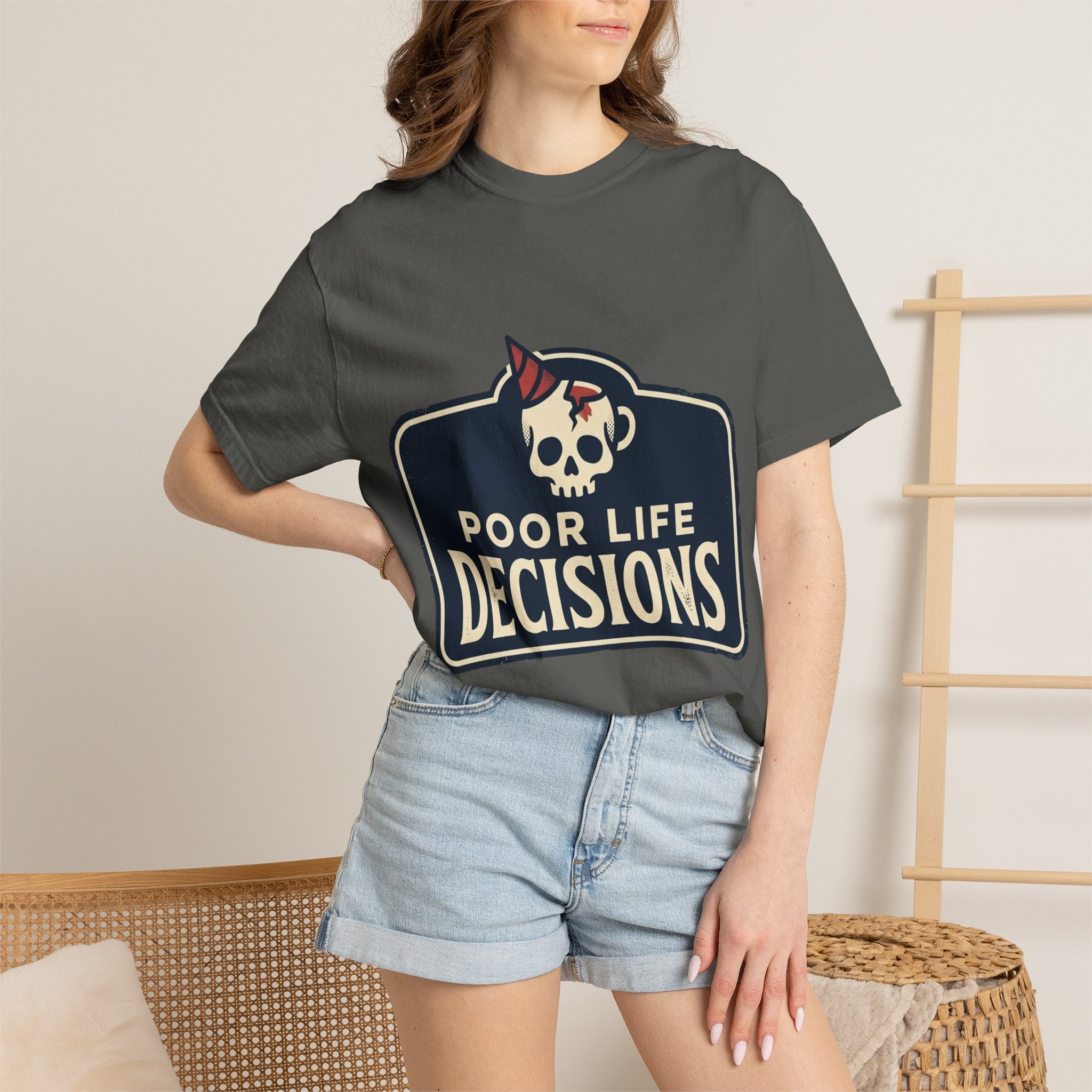 Poor Life Decisions Skull T-Shirt