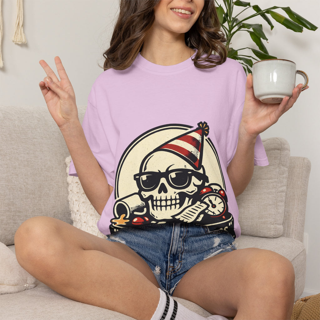 Poor Life Decisions Skull T-Shirt — Funny Party Skull Graphic Tee