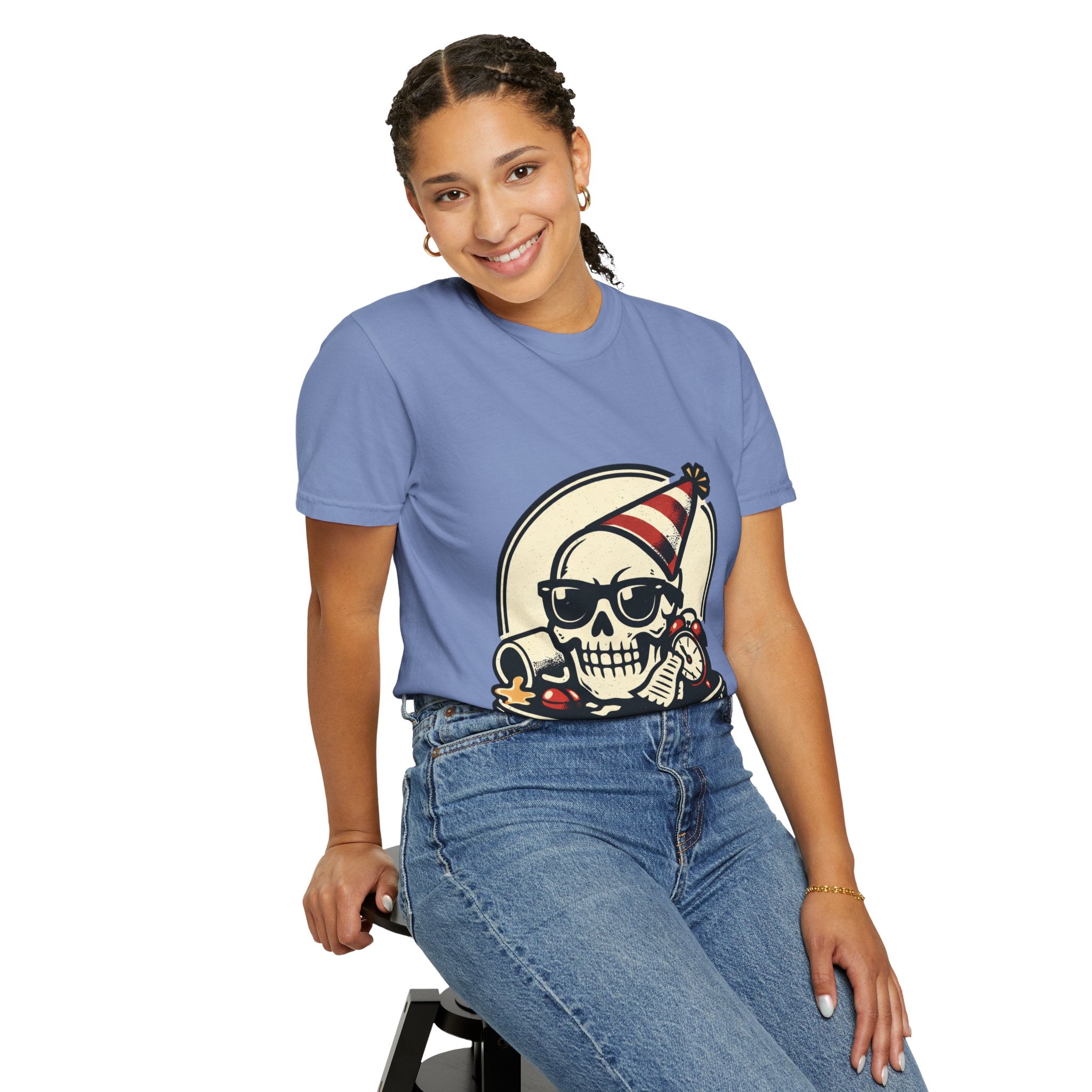 Poor Life Decisions Skull T-Shirt — Funny Party Skull Graphic Tee