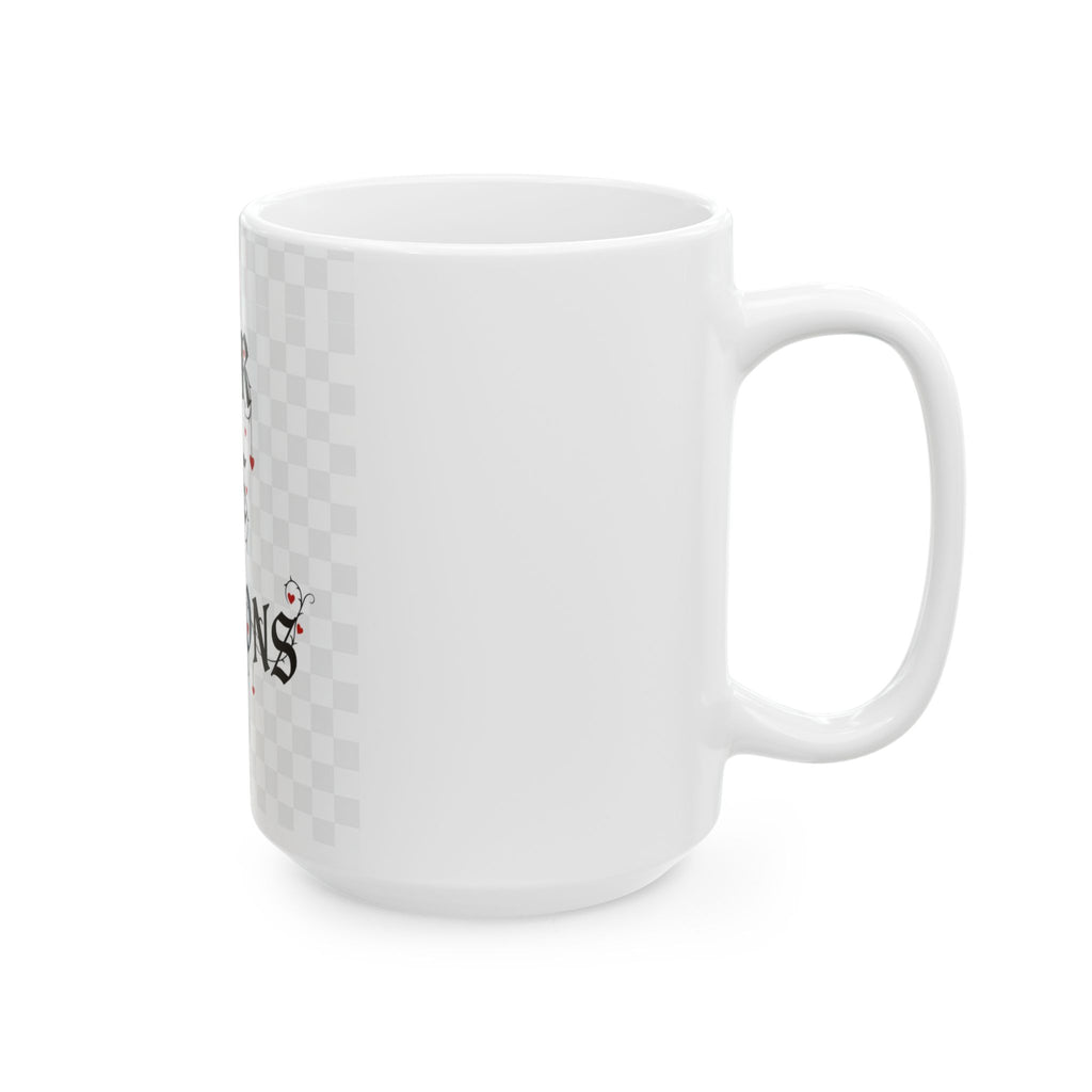 Ceramic Mug — “Poor Life Decisions” Gothic Heart Coffee Mug (11oz & 15oz)