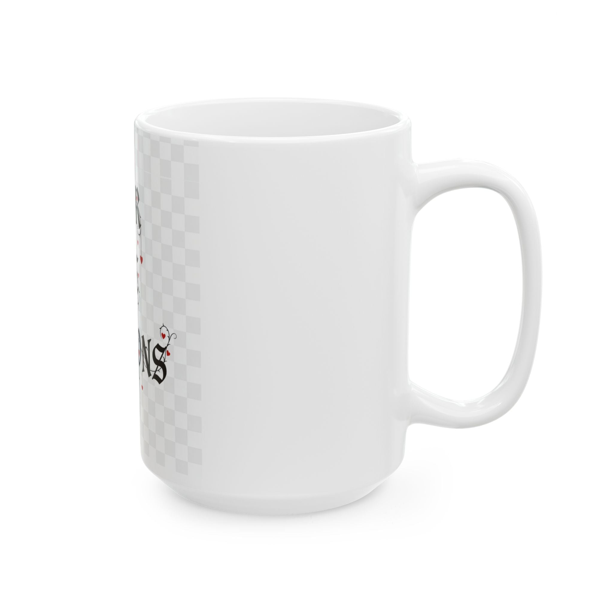 Ceramic Mug — “Poor Life Decisions” Gothic Heart Coffee Mug (11oz & 15oz)