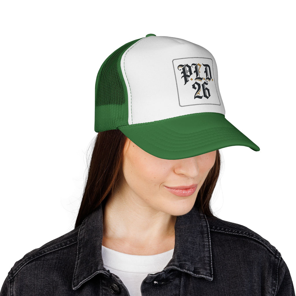 Trucker Cap — PLD 26 Gothic Logo Mesh Hat